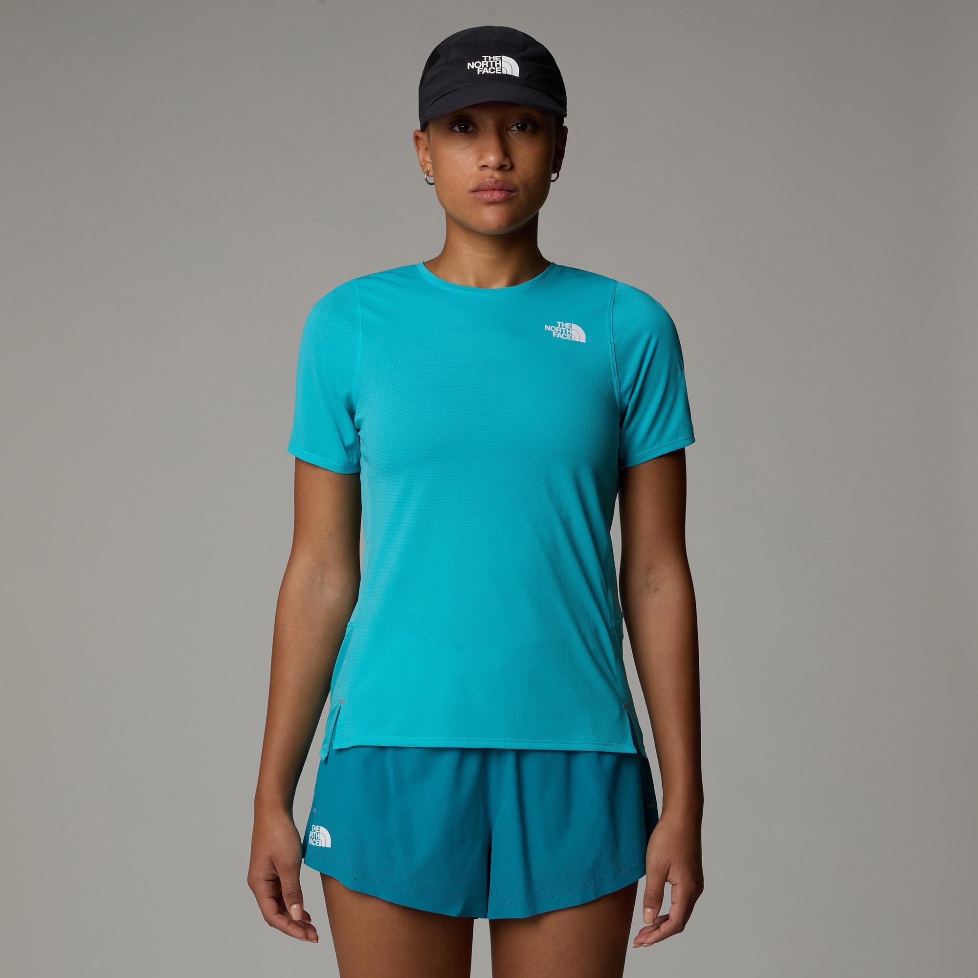The North Face Summit Series High Trail Kadın Mavi Koşu T-Shirt