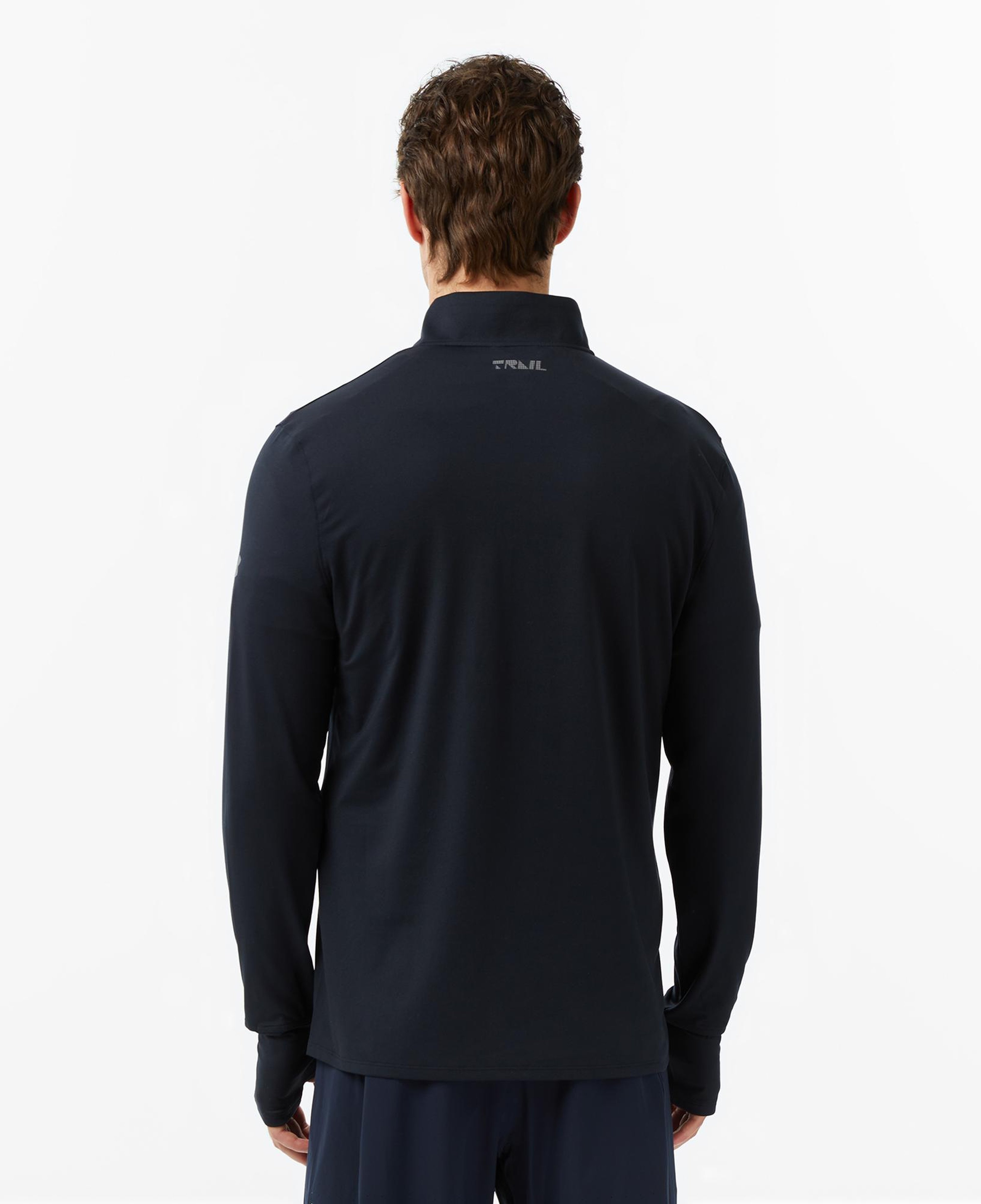 Under Armour Trail Run Quarter Zip Erkek Siyah Sweatshirt