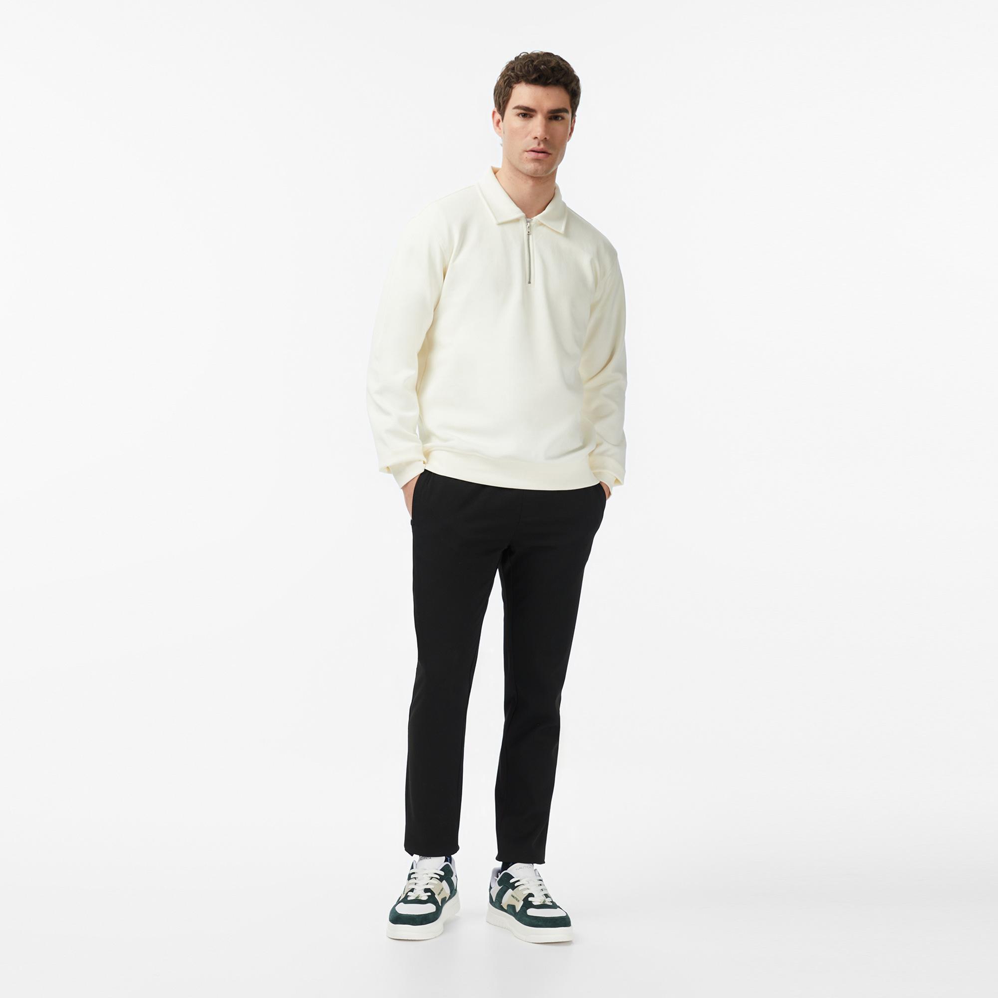 Nautica Erkek Ekru Regular Fit Sweatshirt