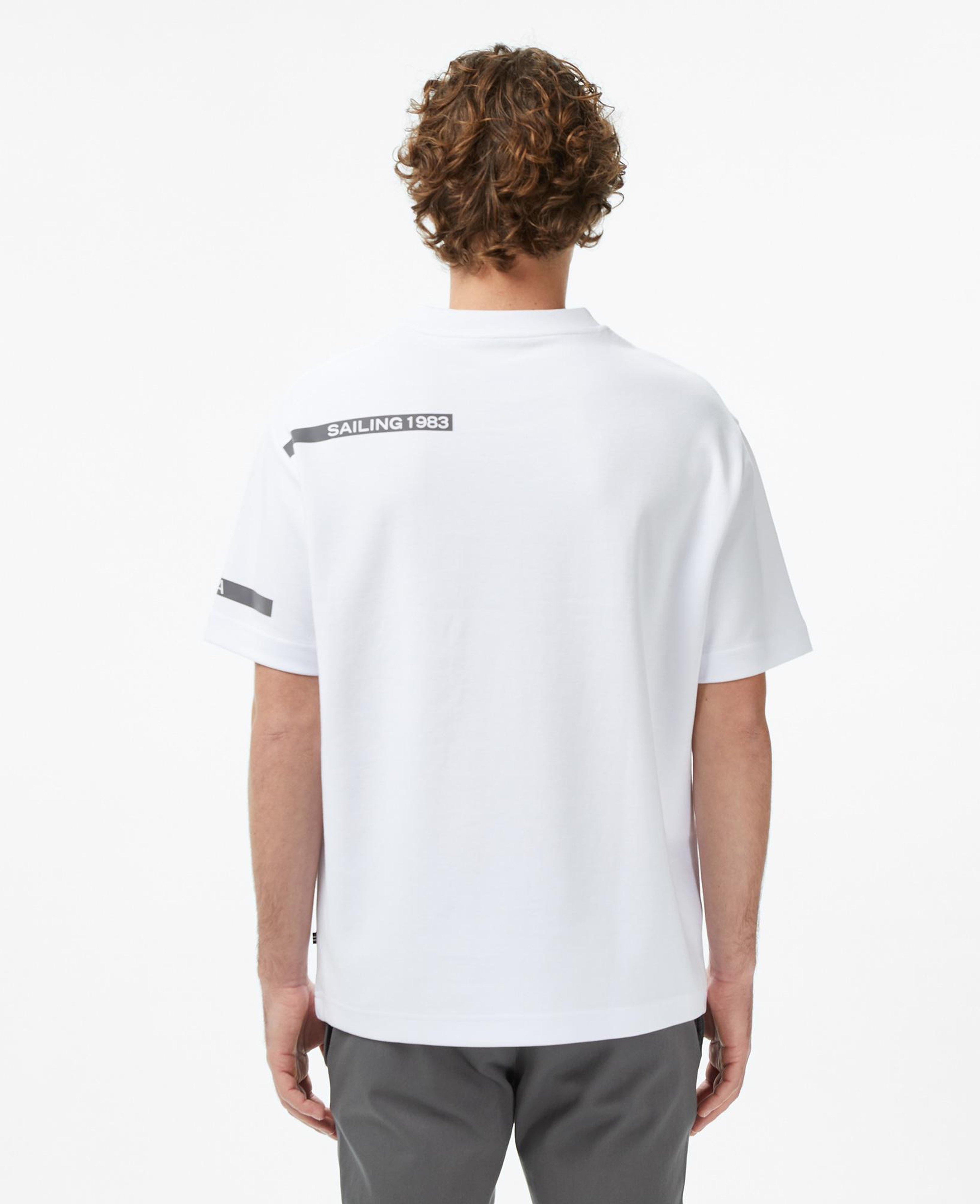 Nautica Erkek Beyaz Oversize T-Shirt