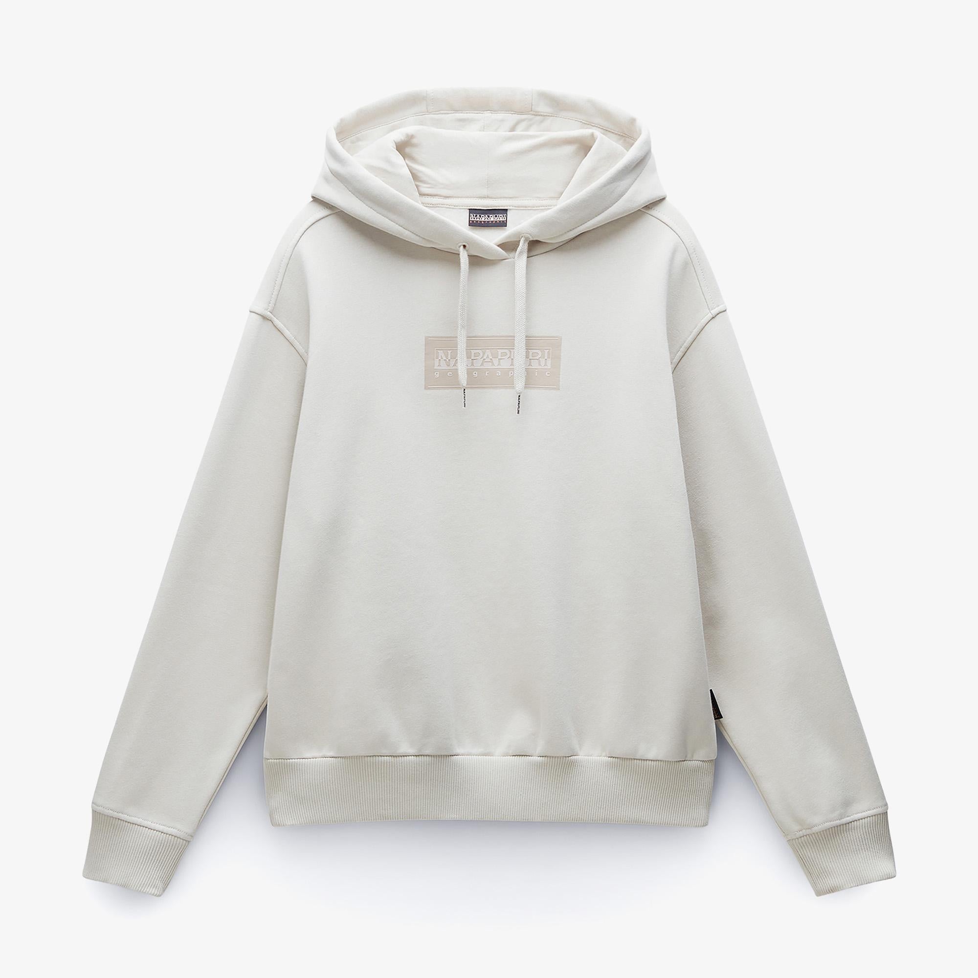 Napapijri Box Logo Kadın Bej Sweatshirt