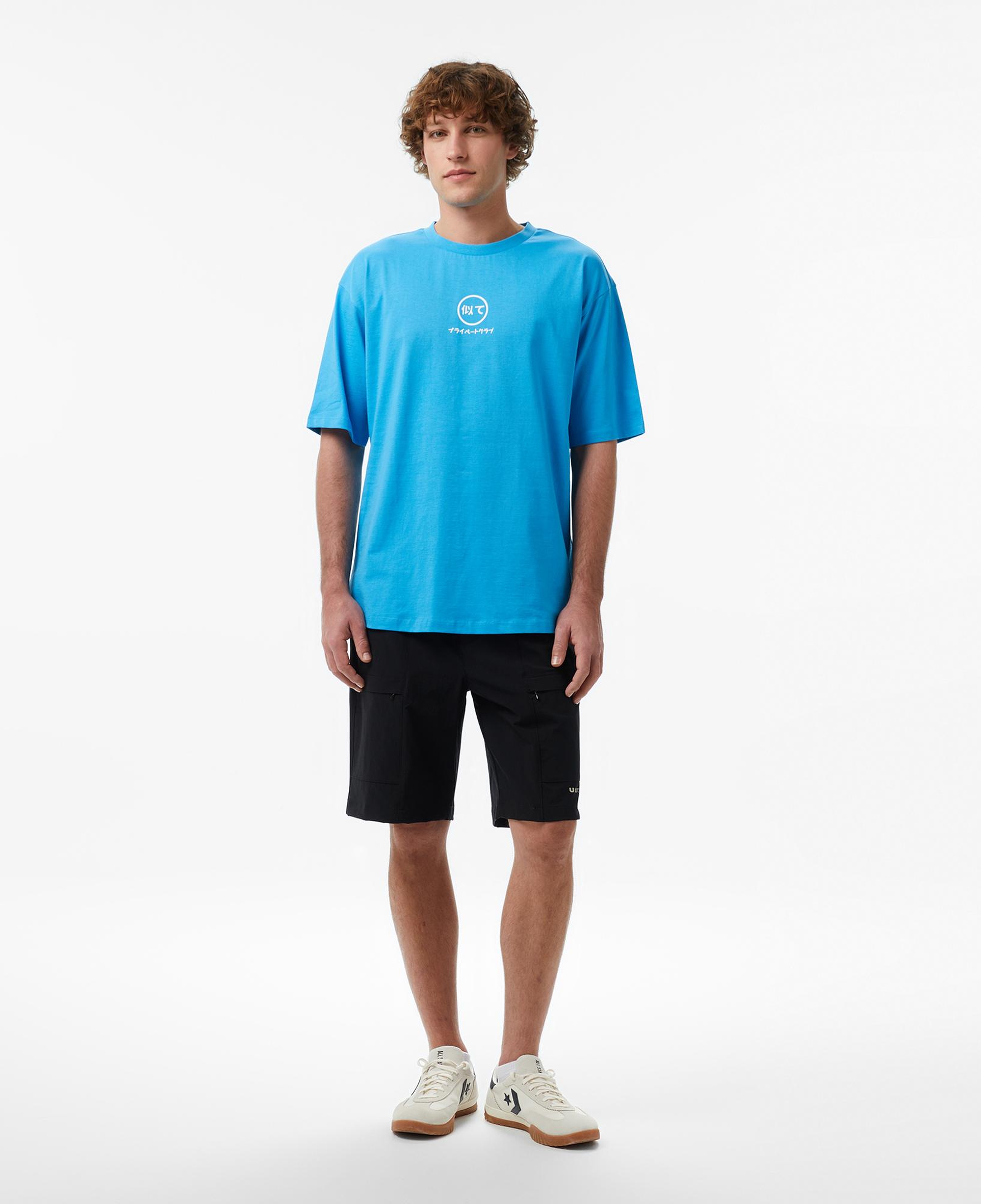 UNITED4 Regular Fit Erkek Mavi T-Shirt