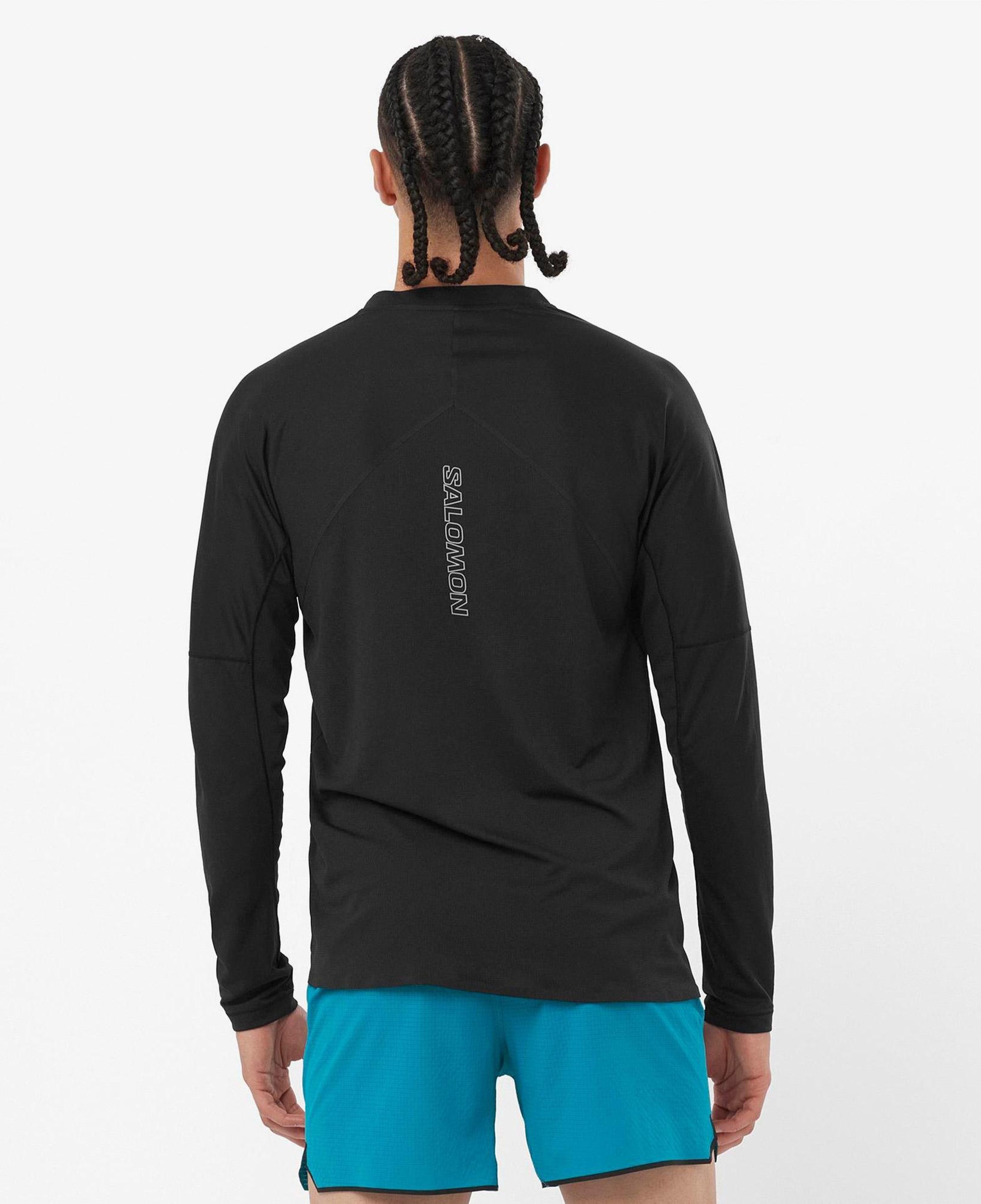 Salomon Sense Aero Ls Erkek Siyah T-Shirt