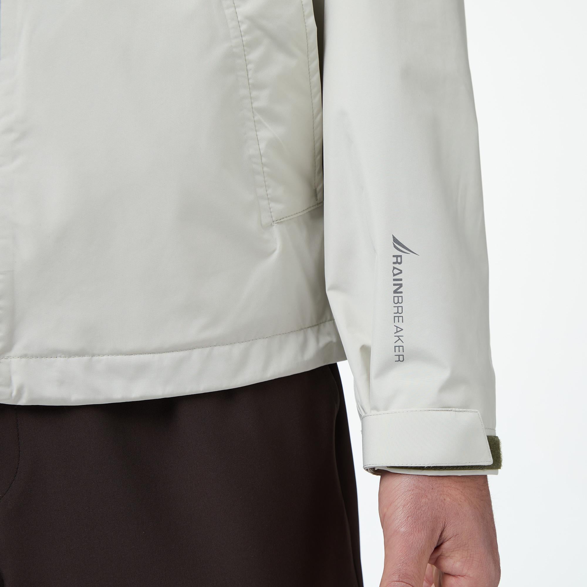 Nautica Erkek Gri Regular Fit Kapüşonlu Su Geçirmez Yağmurluk