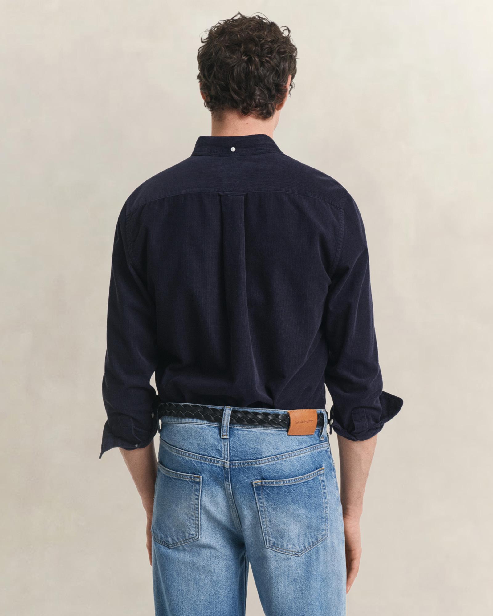 GANT Erkek Lacivert Regular Fit Düğmeli Gömlek