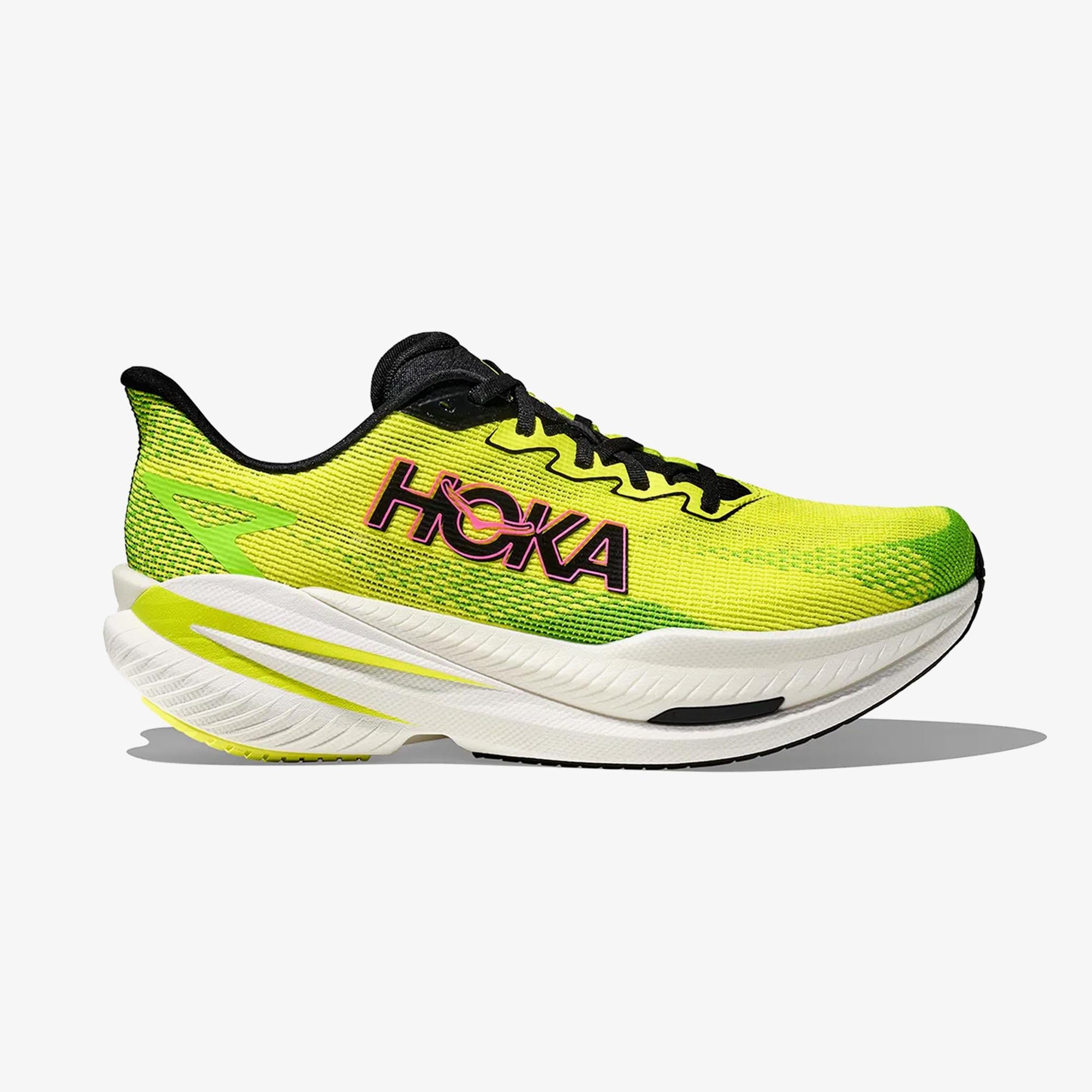Hoka Mach X 3 Erkek Sarı Yarış Koşusu Ayakkabısı