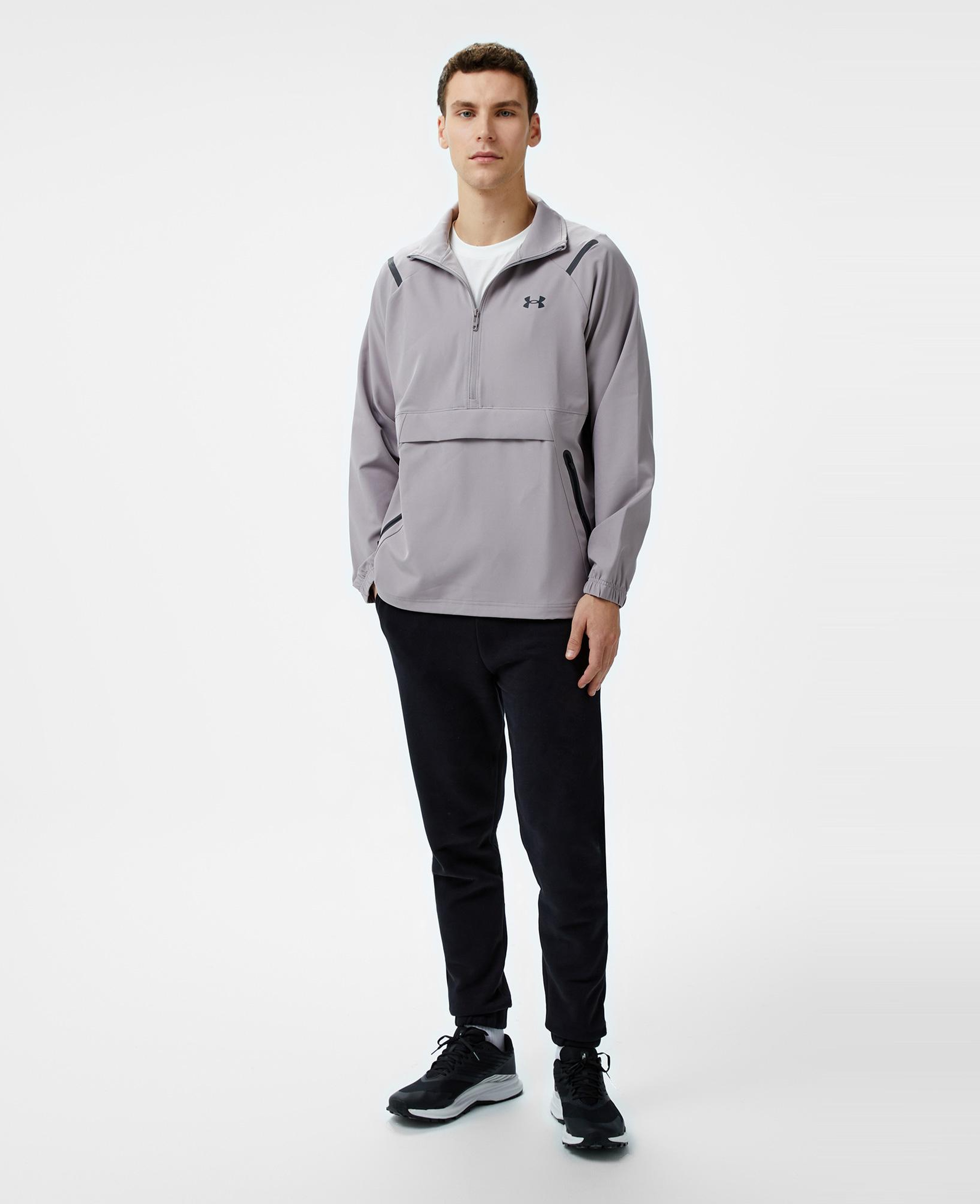 Under Armour Unstoppable Anorak LC Erkek Gri Sweatshirt