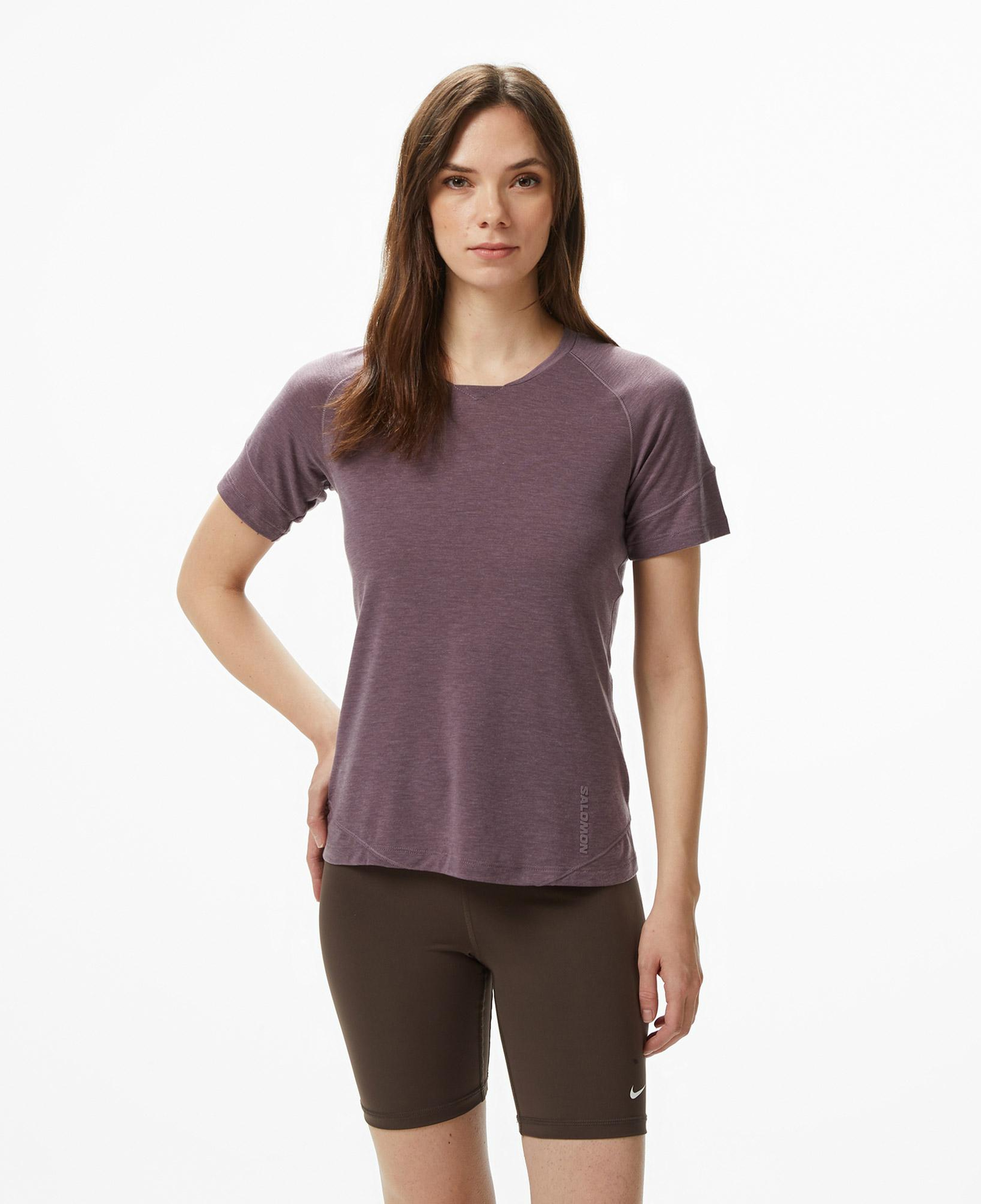 Salomon Runlife Ss Kadın Mor T-Shirt