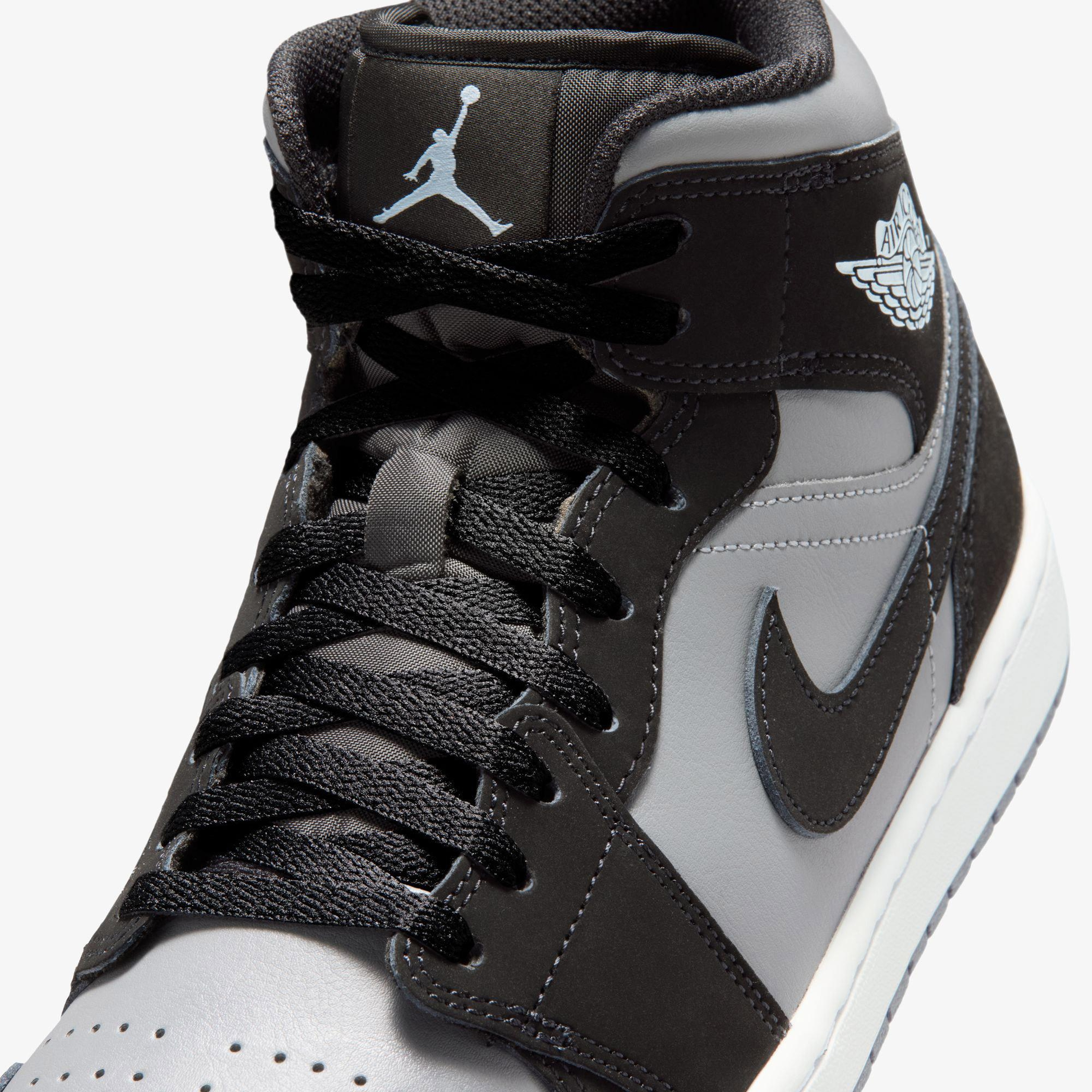 Jordan Air 1 Mid Erkek Siyah Spor Ayakkabı