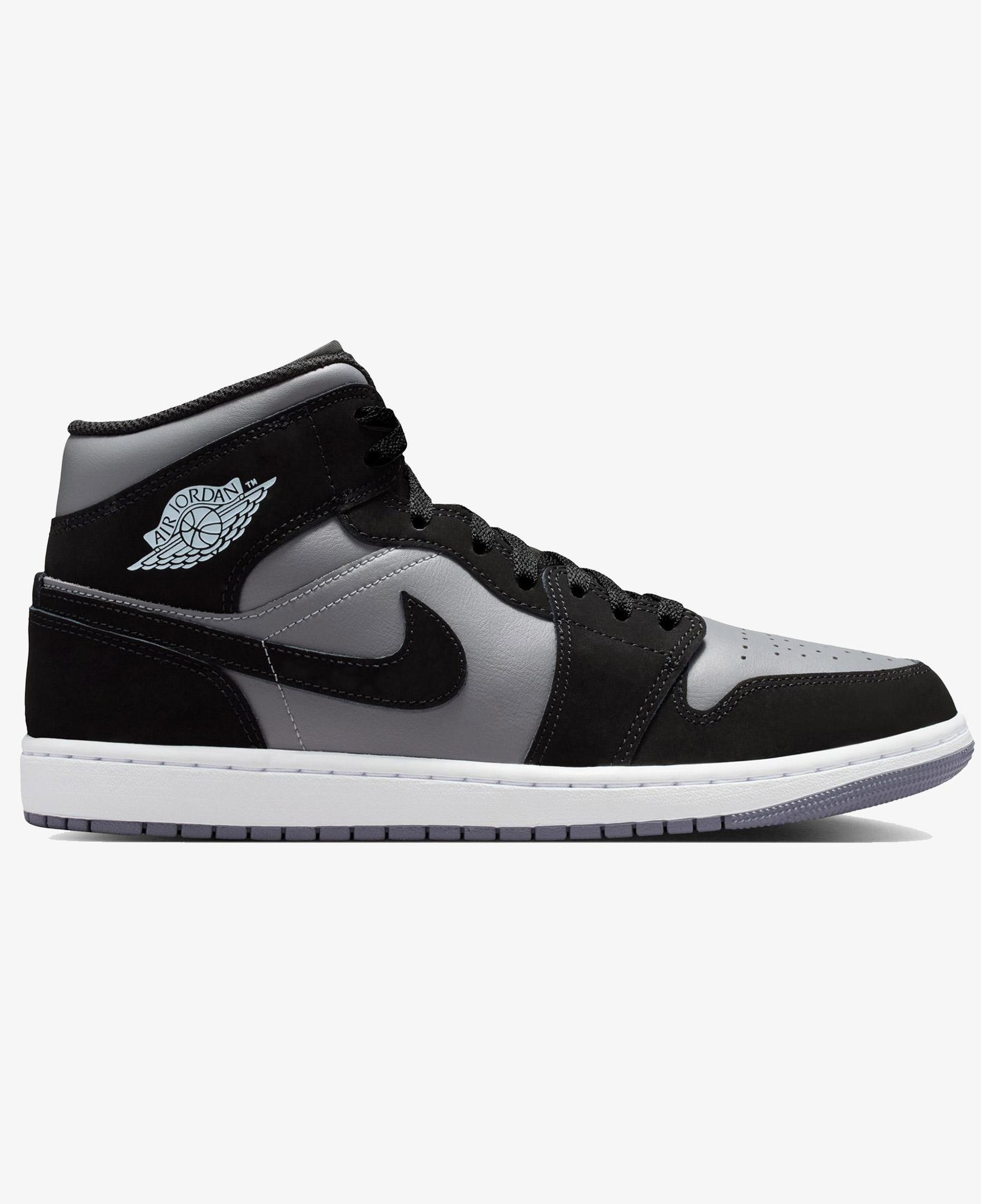 Jordan Air 1 Mid Erkek Siyah Spor Ayakkabı