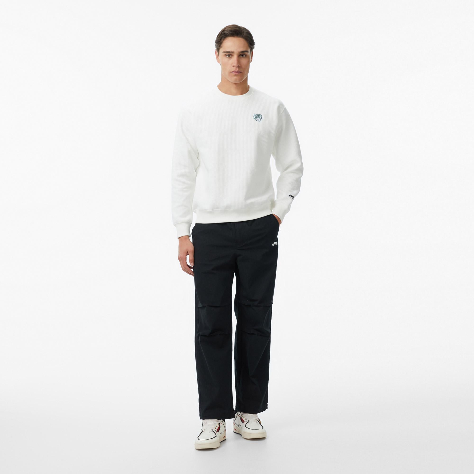 Anta To See The Bird Erkek Beyaz Sweatshirt