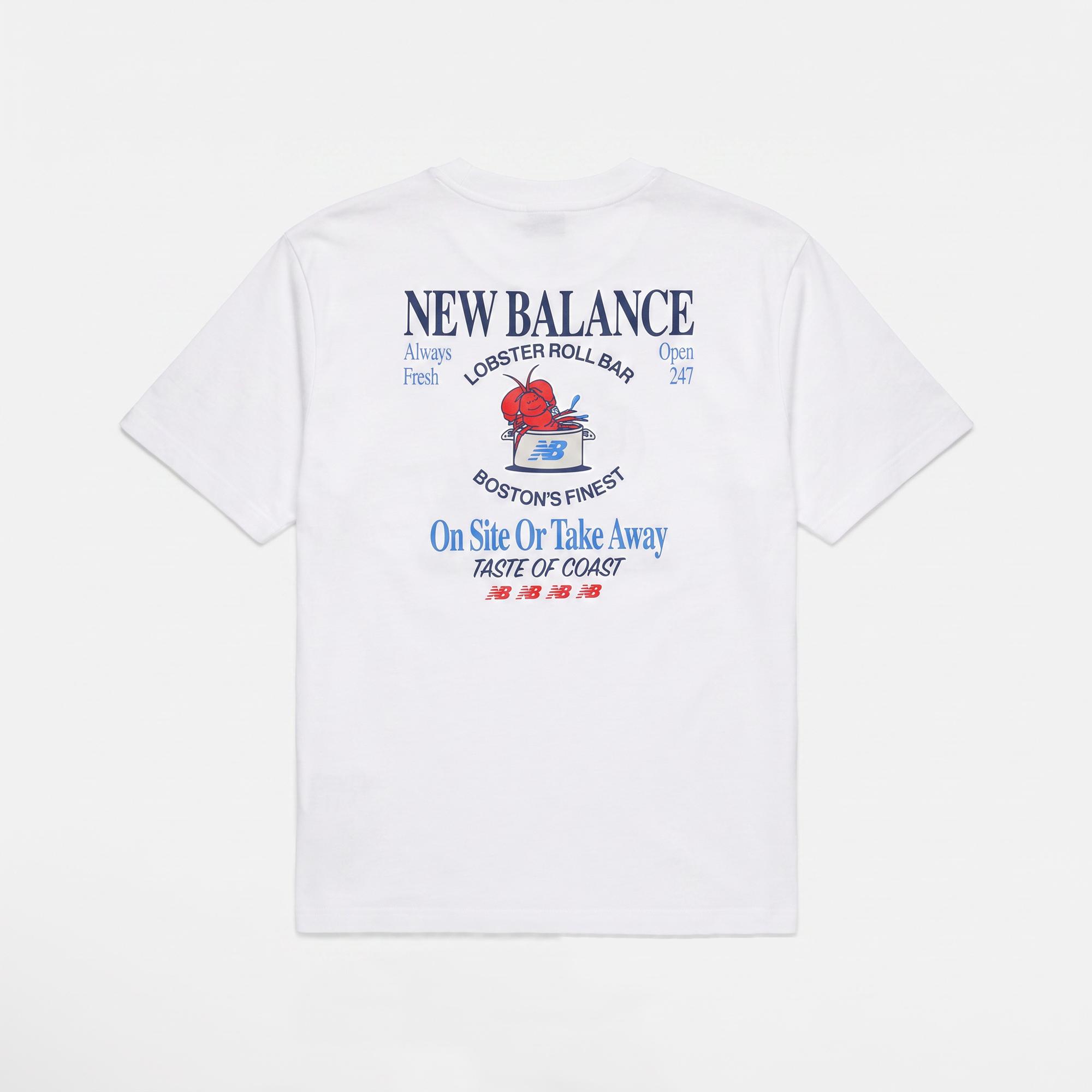 New Balance Lobster Roll Erkek Beyaz T-Shirt