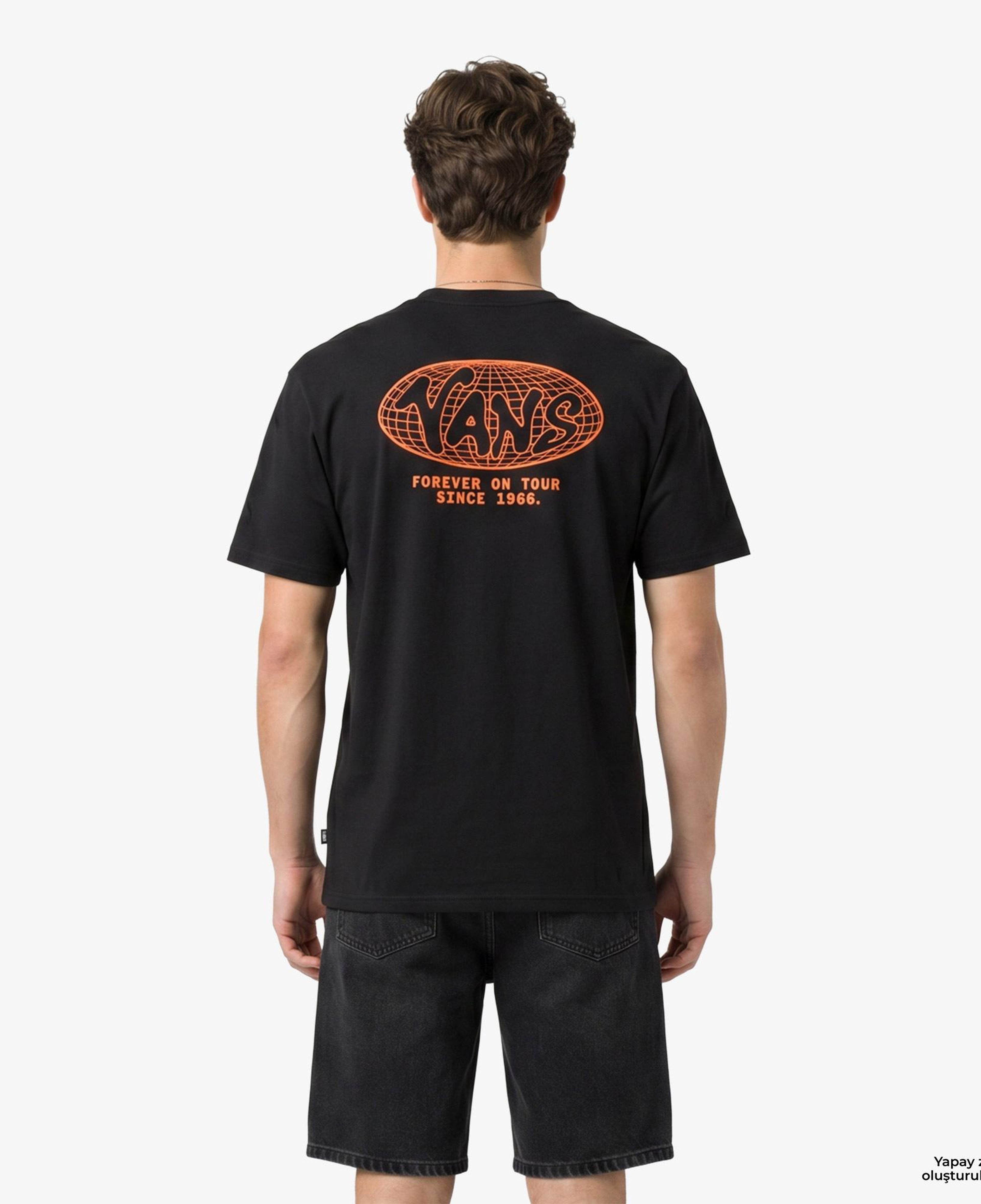 Vans World Tour Loose Erkek Siyah T-Shirt