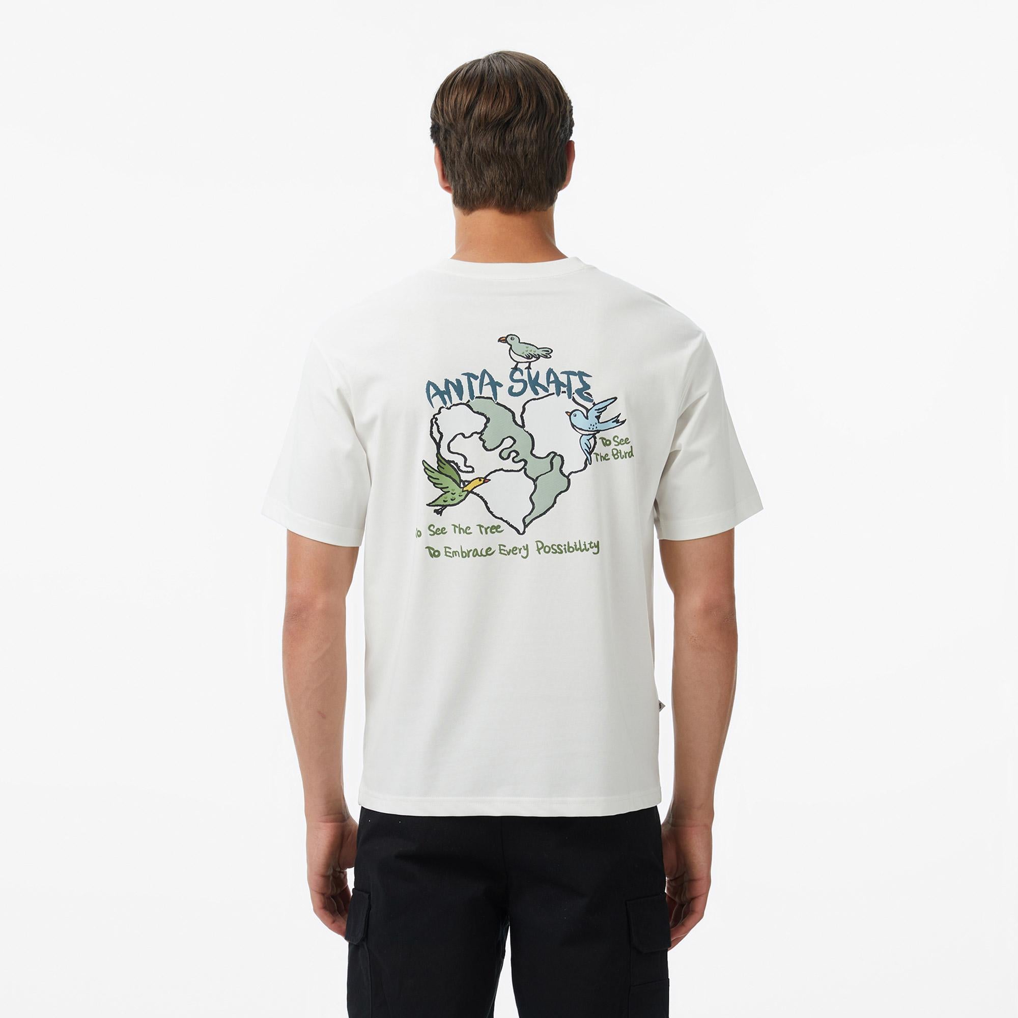 Anta Skate Culture Erkek Beyaz T-Shirt