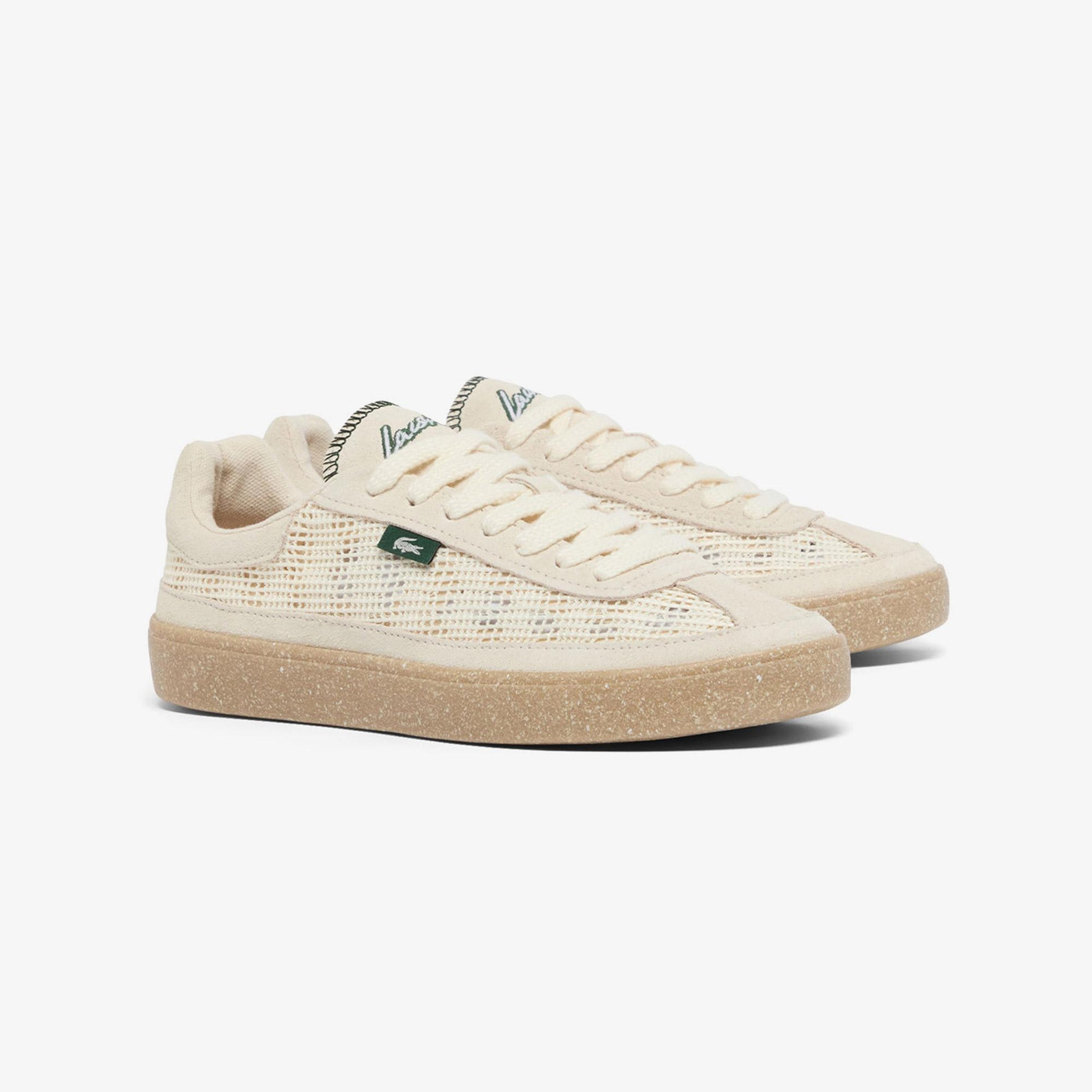 Lacoste Baseshot Lite Kadın Krem Sneaker