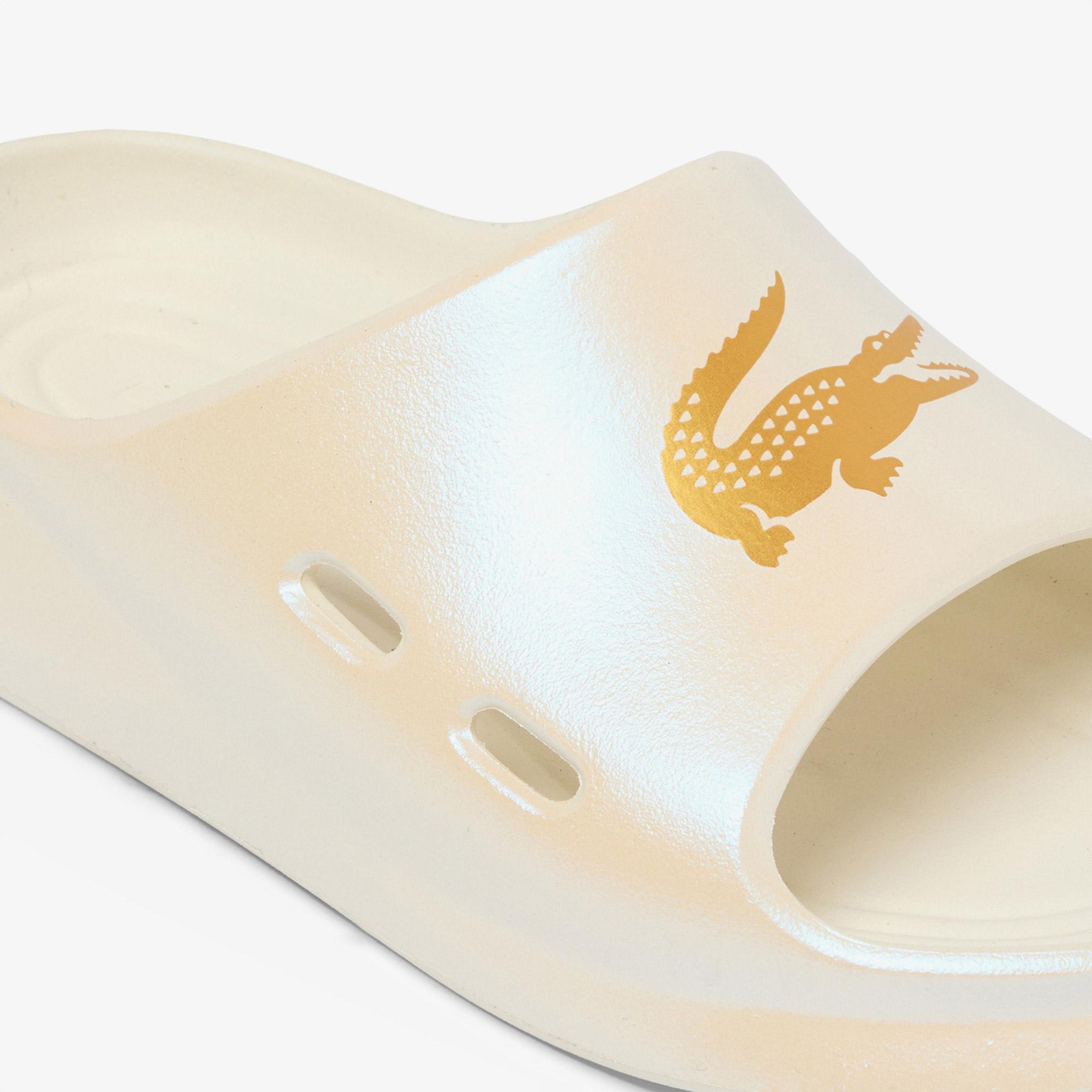 Lacoste Meduz Slide Kadın Beyaz Terlik