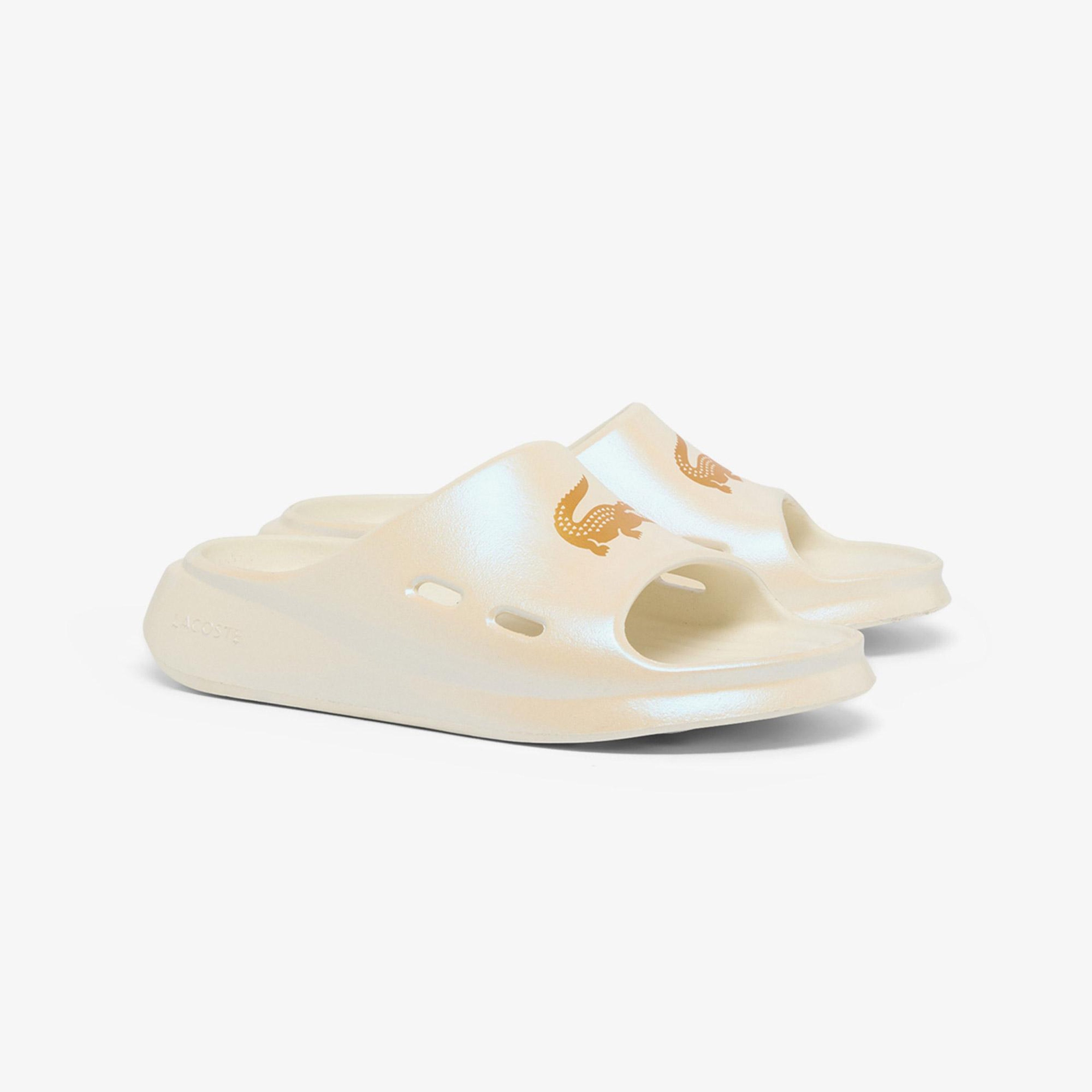 Lacoste Meduz Slide Kadın Beyaz Terlik