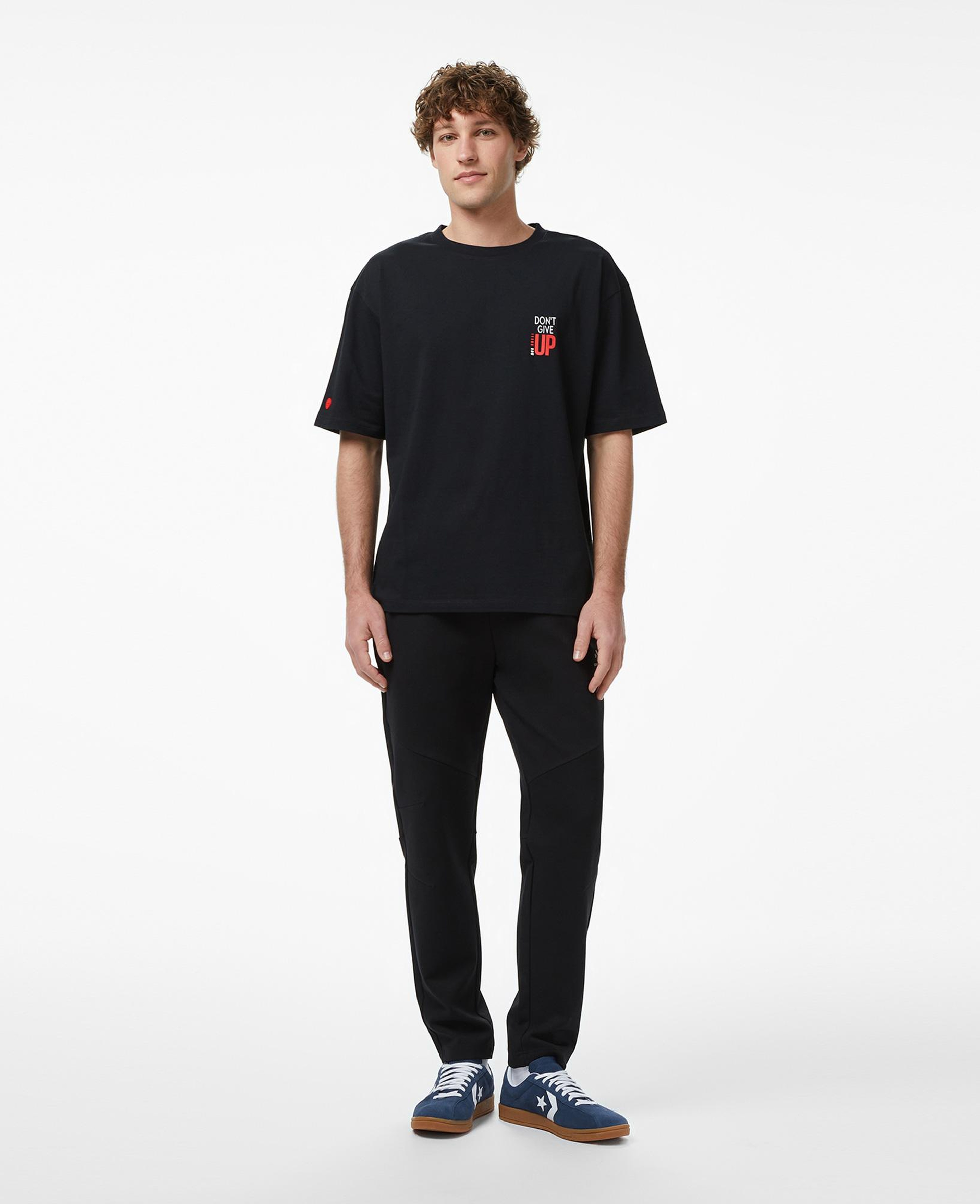 UNITED4 Regular Fit Erkek Siyah T-Shirt