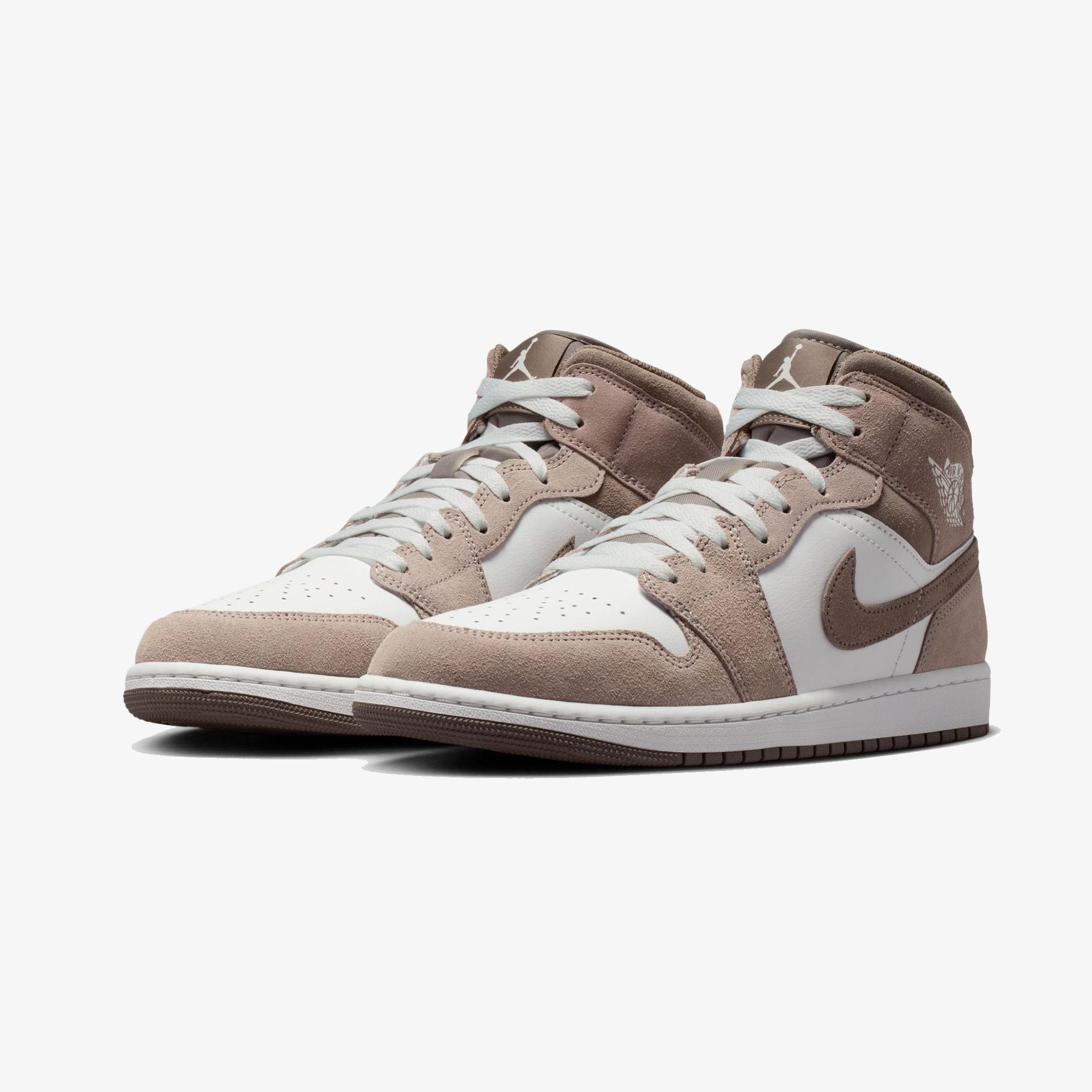 Air Jordan 1 Mid Erkek Kahverengi Spor Ayakkabı