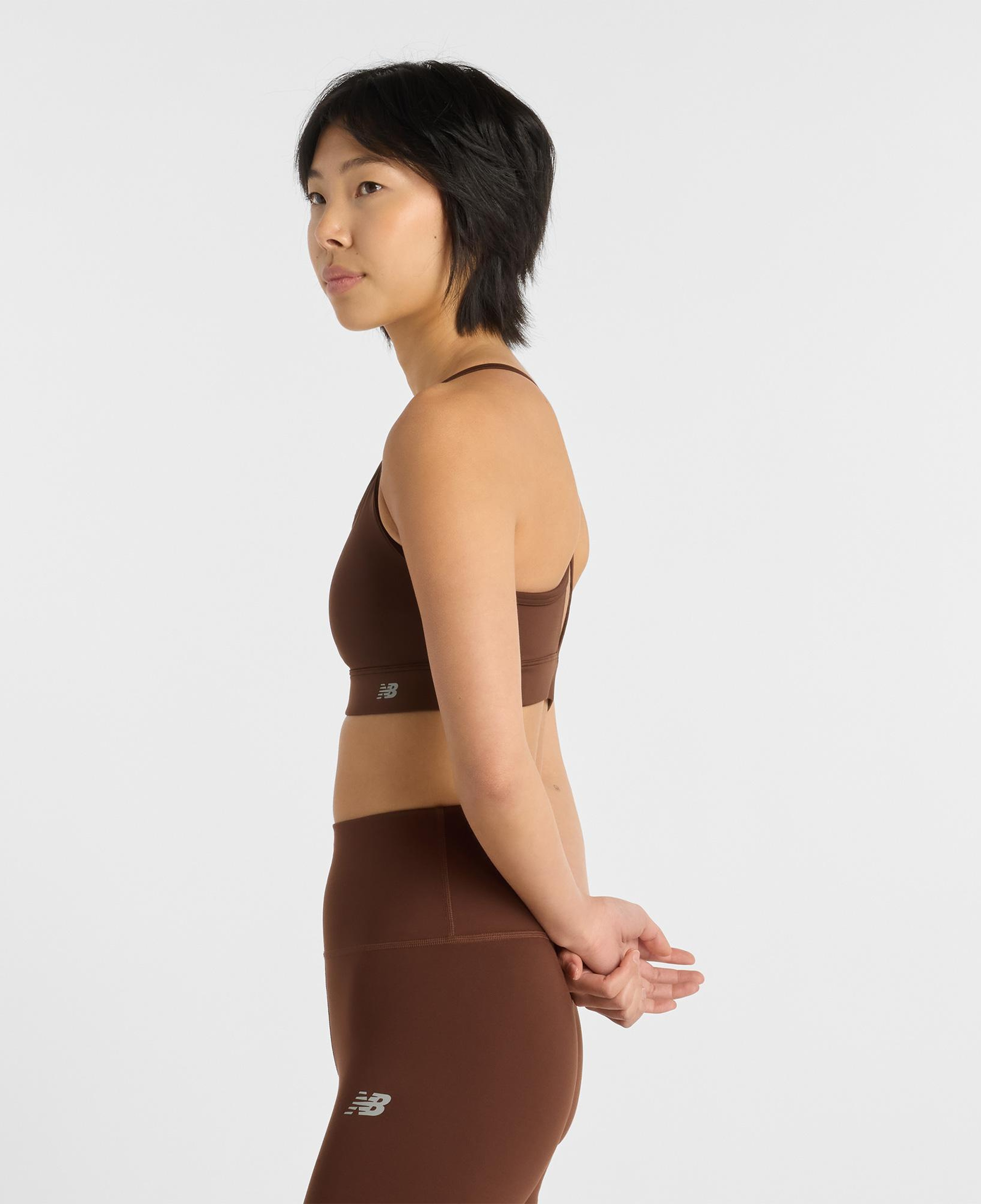 New Balance Essential Yoga Bra Kadın Kahverengi Bra