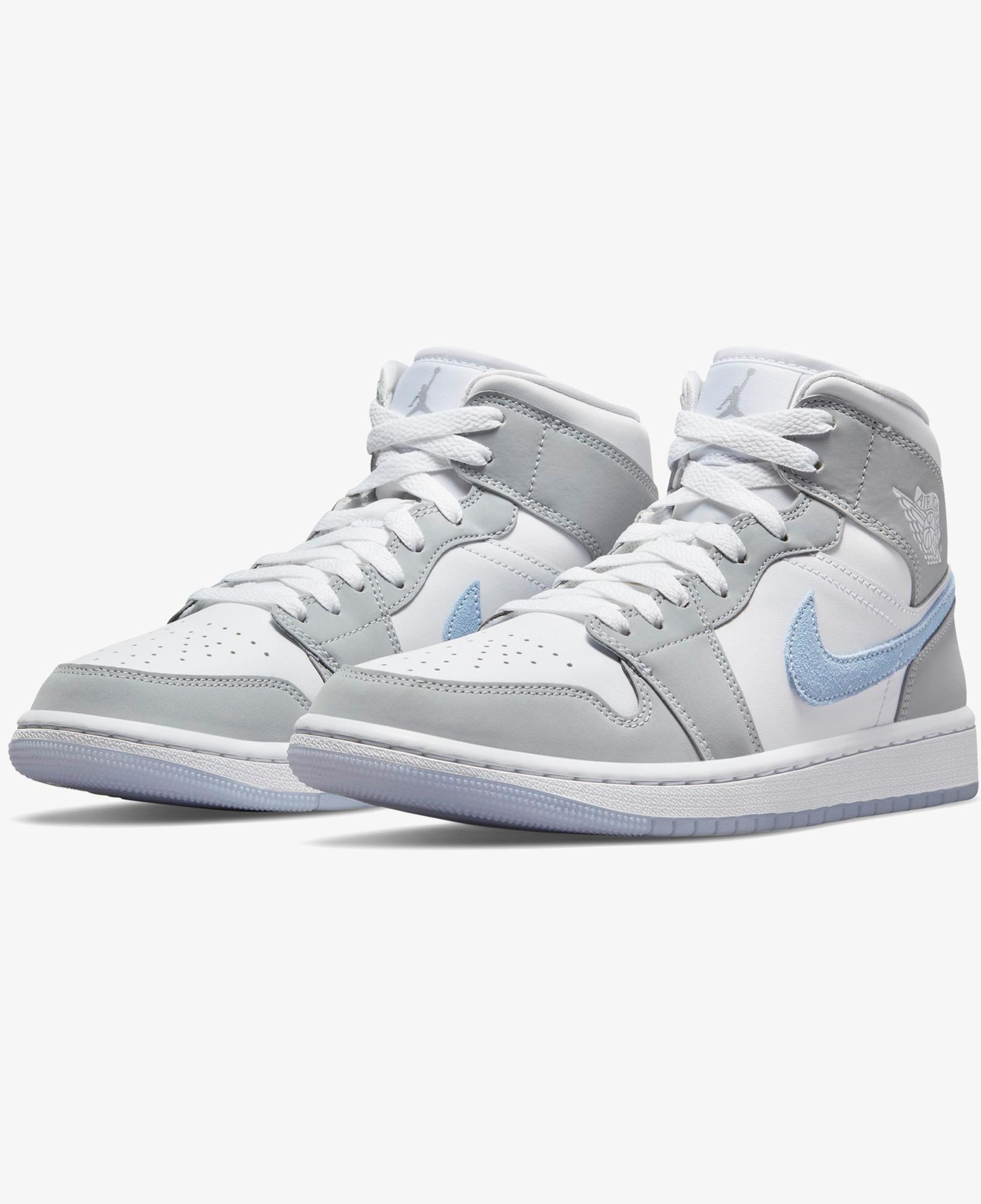 Jordan Air 1 Mid Kadın Gri Spor Ayakkabı