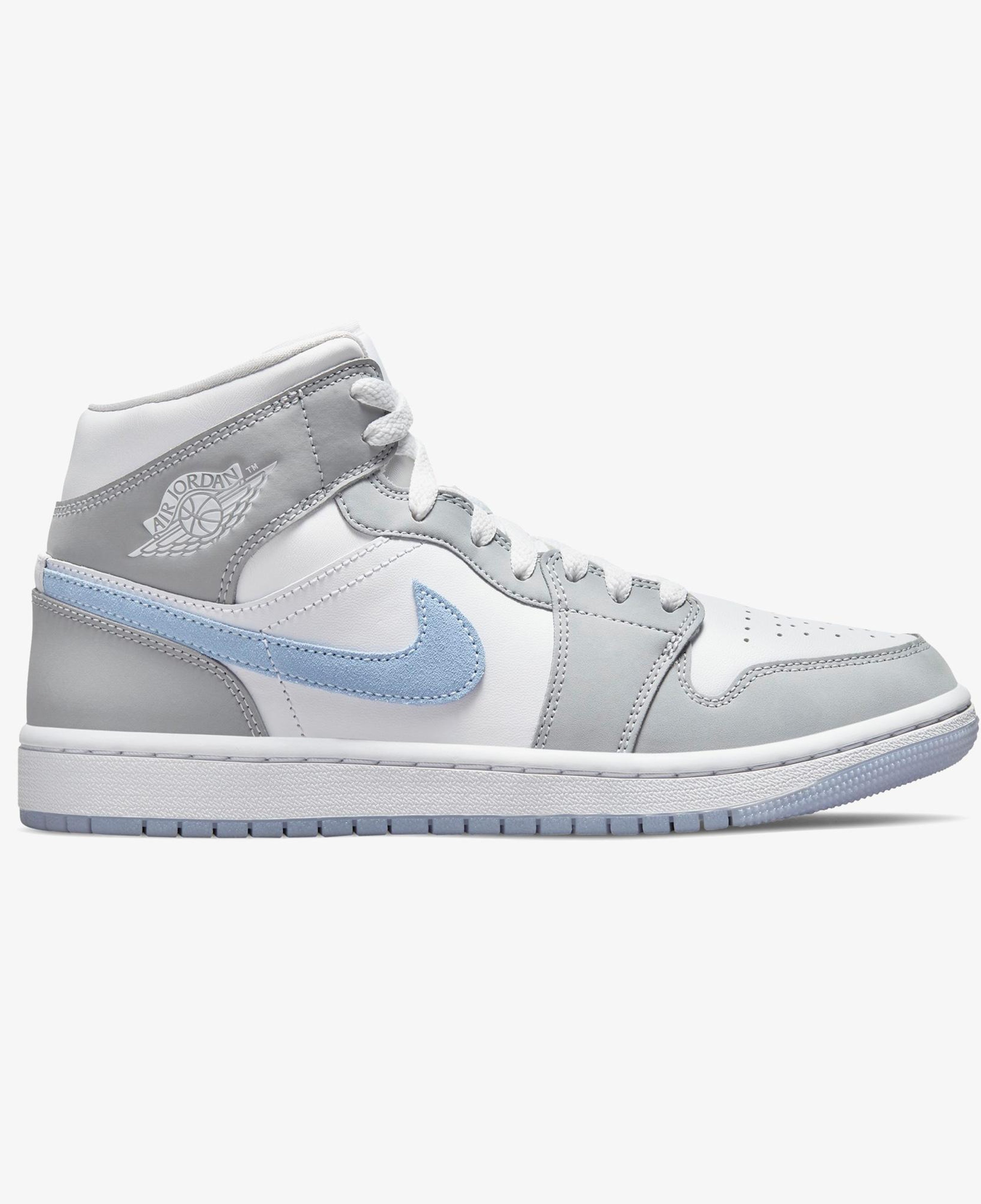 Jordan Air 1 Mid Kadın Gri Spor Ayakkabı