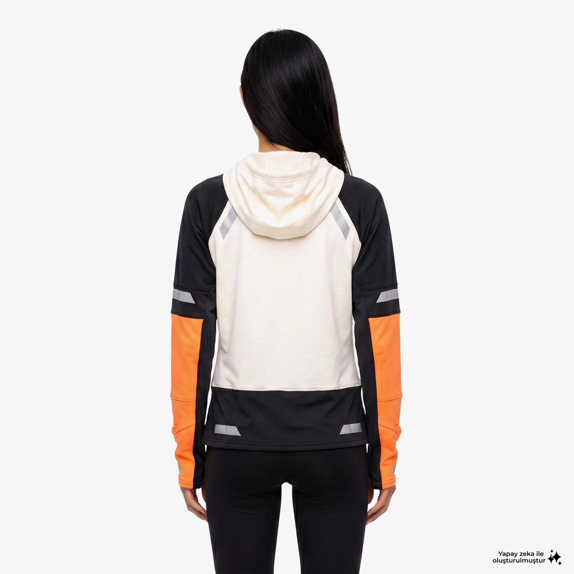 Brooks Run Visible Thermal 2.0 Kadın Beyaz Hoodie