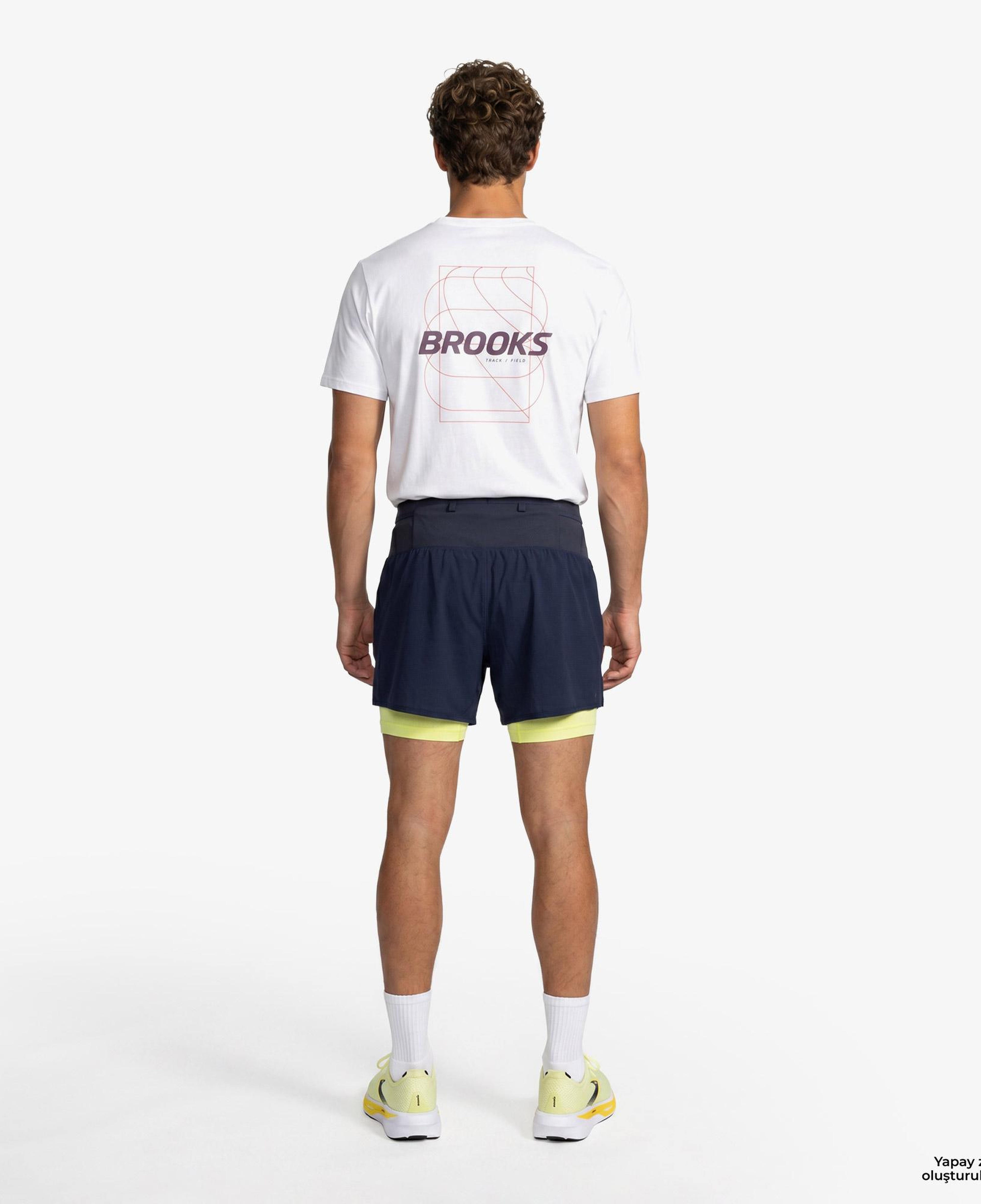 Brooks High Point 5 2-İn-1 2.0 Erkek Mavi Şort