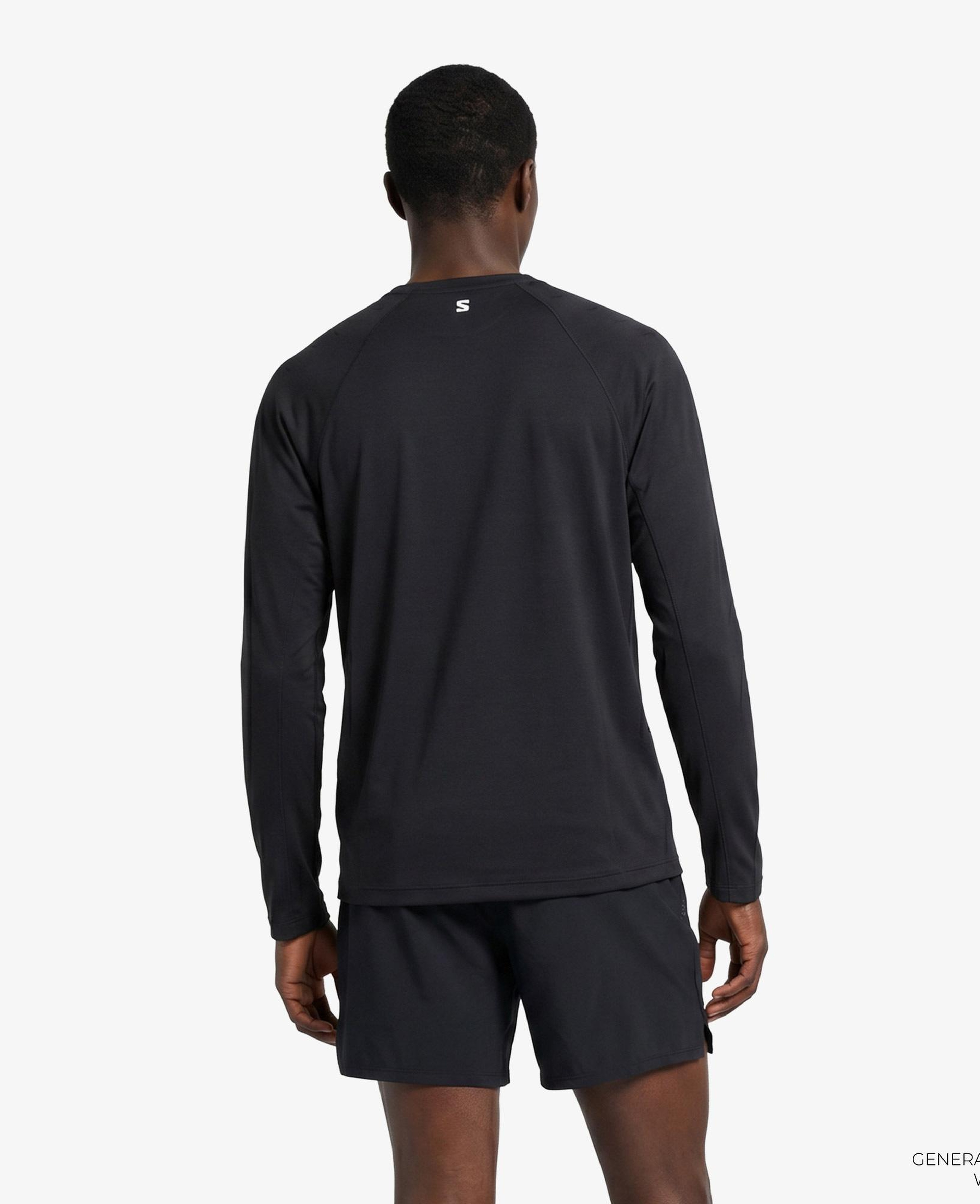 Salomon Shkout Core Ls Erkek Siyah T-Shirt