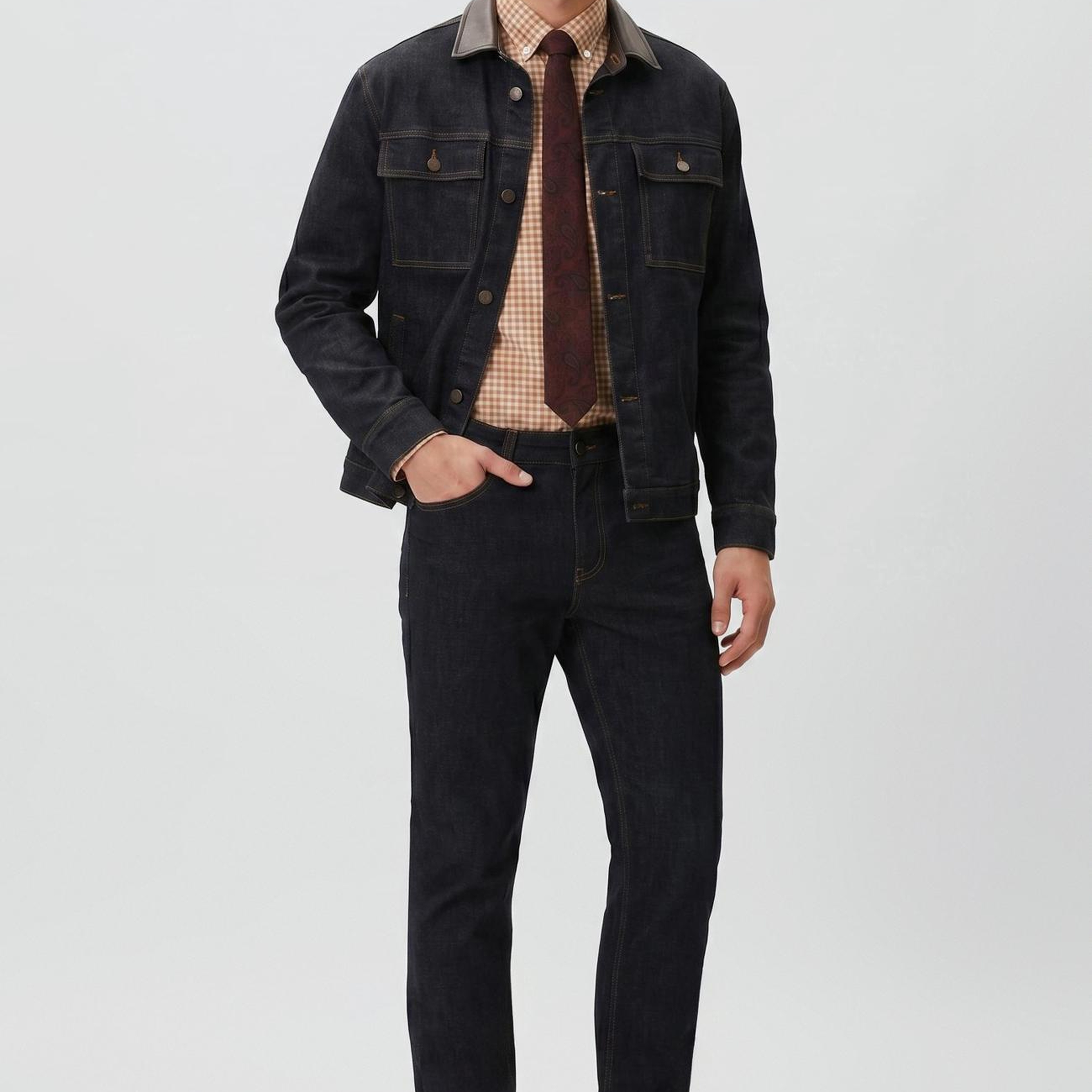 Network Erkek Lacivert Denim Pantolon
