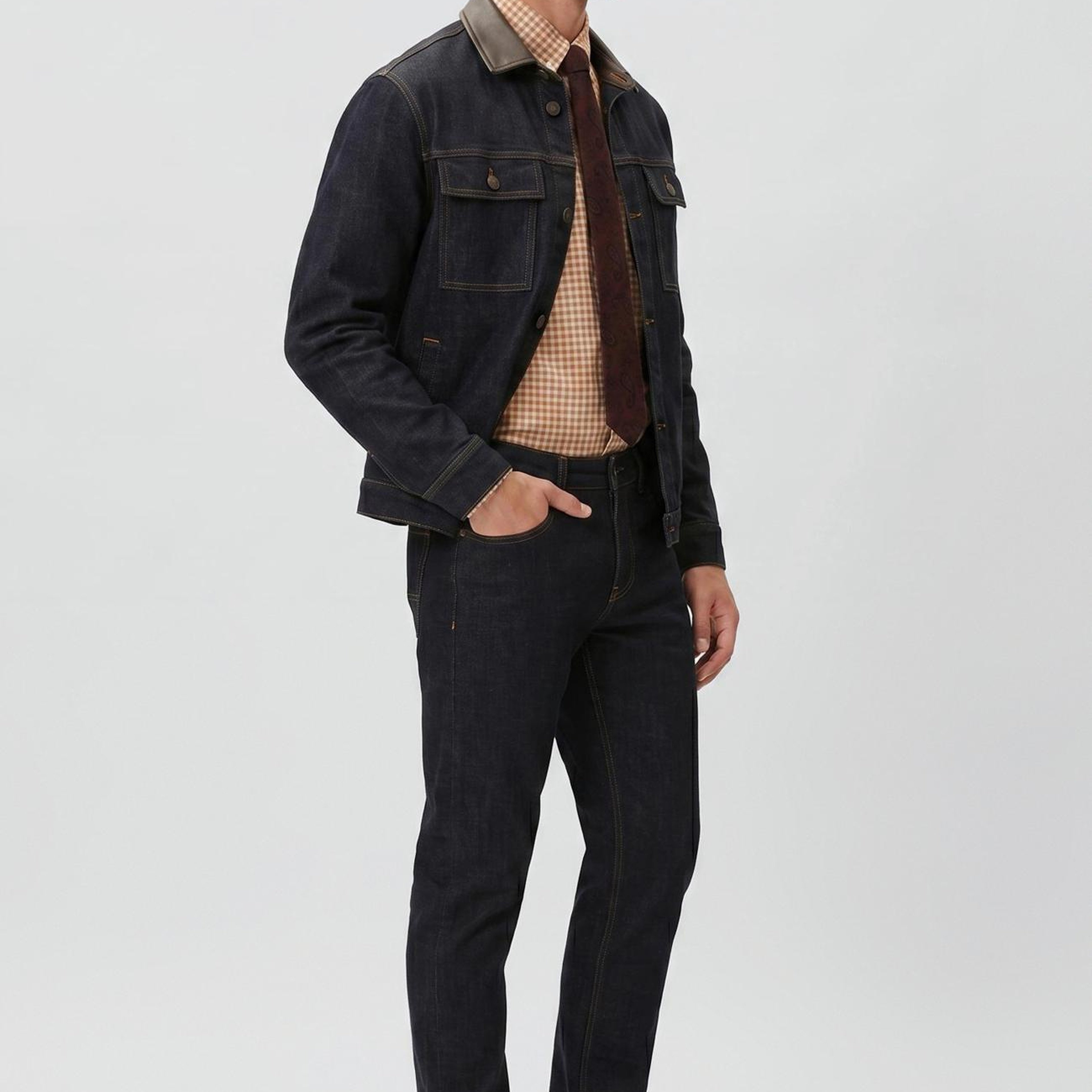 Network Erkek Lacivert Denim Pantolon