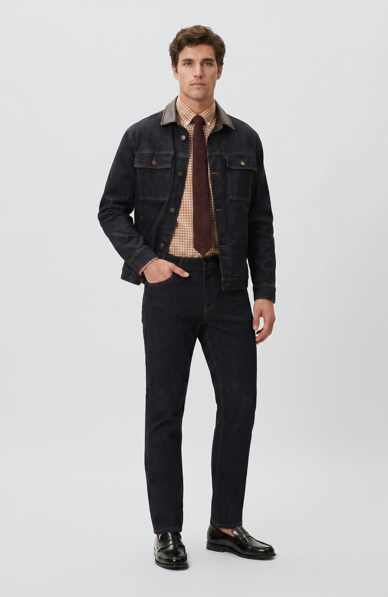 Network Erkek Lacivert Denim Pantolon