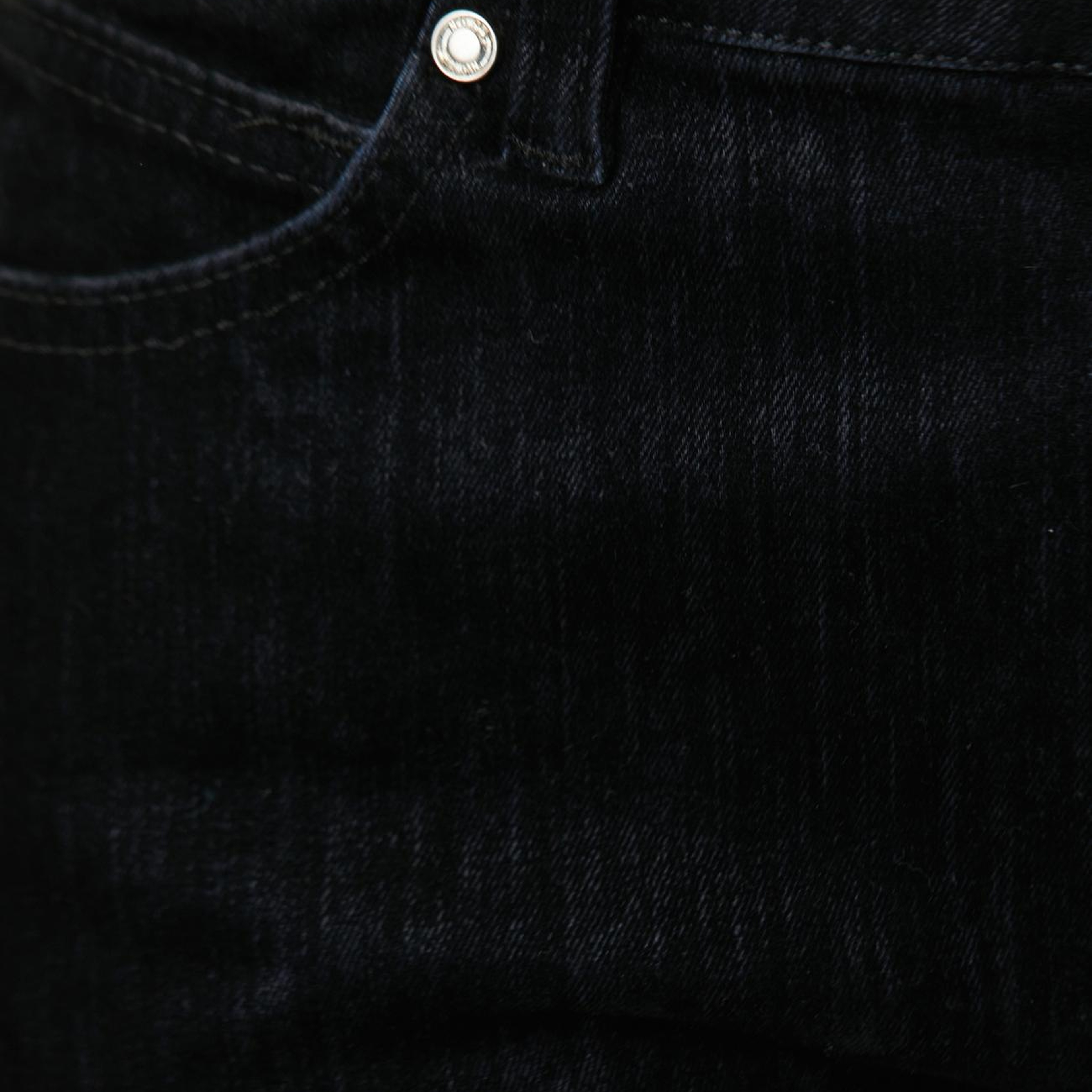 Network Kadın Siyah Flok Baskılı Denim Pantolon