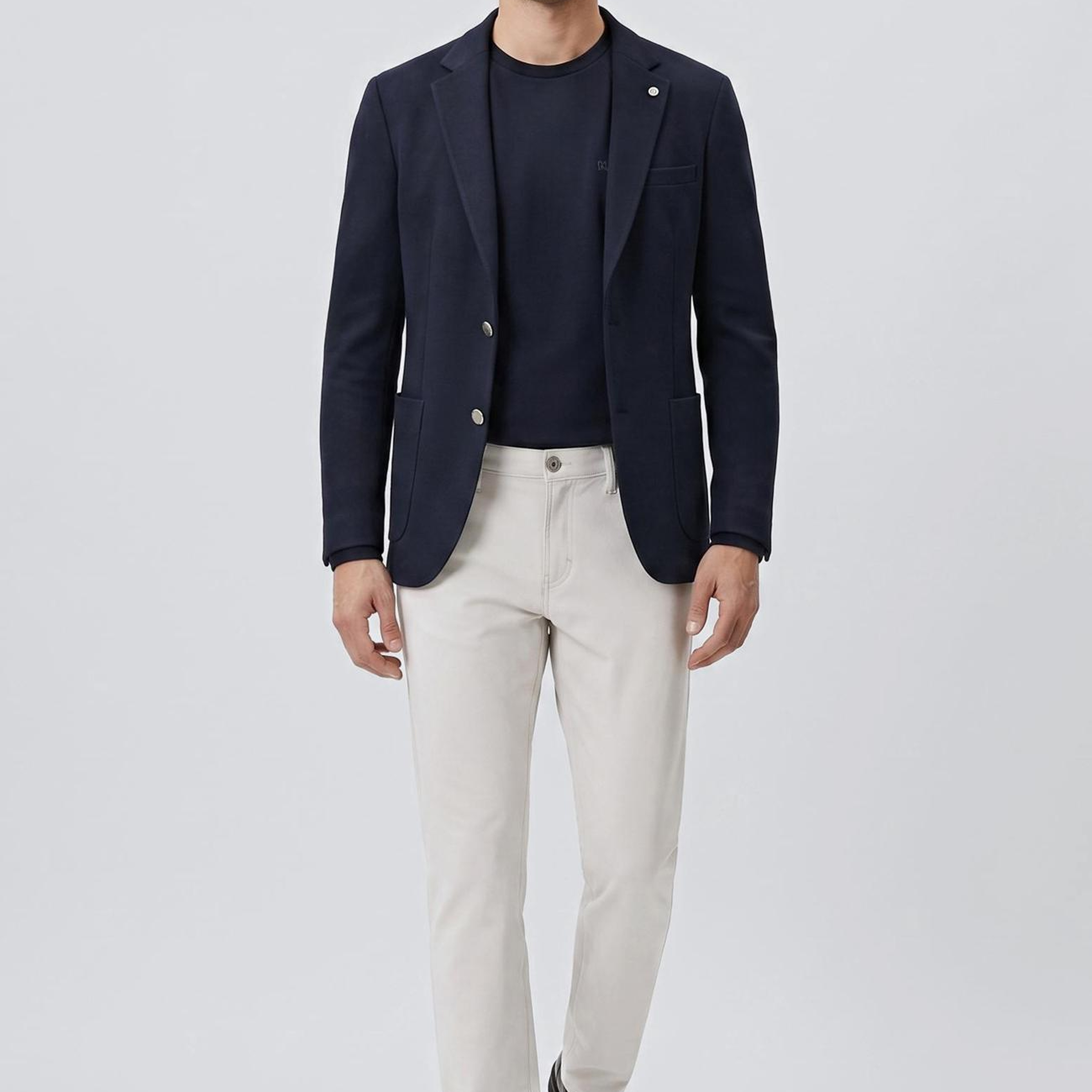 Network Erkek Lacivert Bisiklet Yaka Basic Sweatshirt