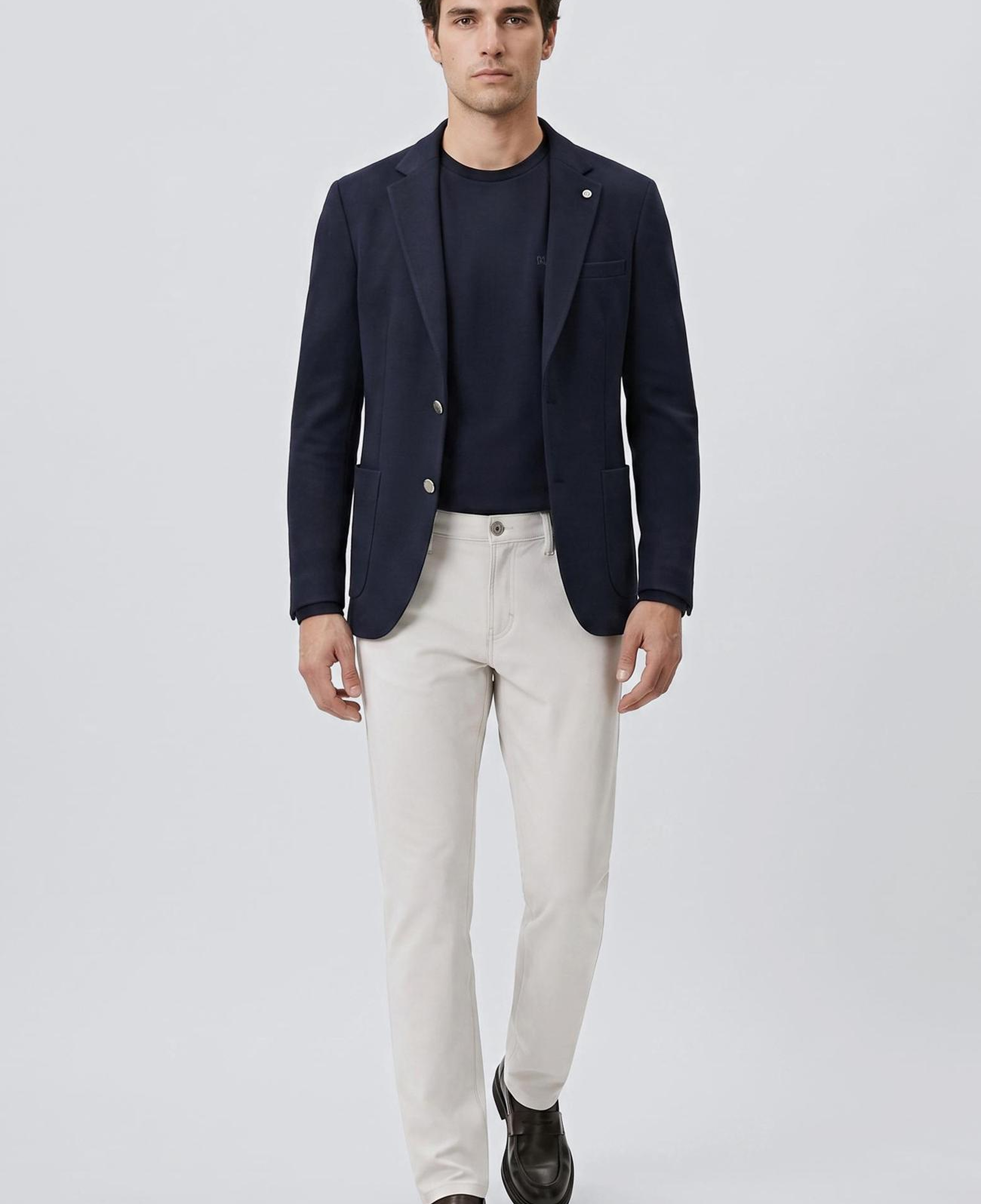 Network Erkek Lacivert Bisiklet Yaka Basic Sweatshirt