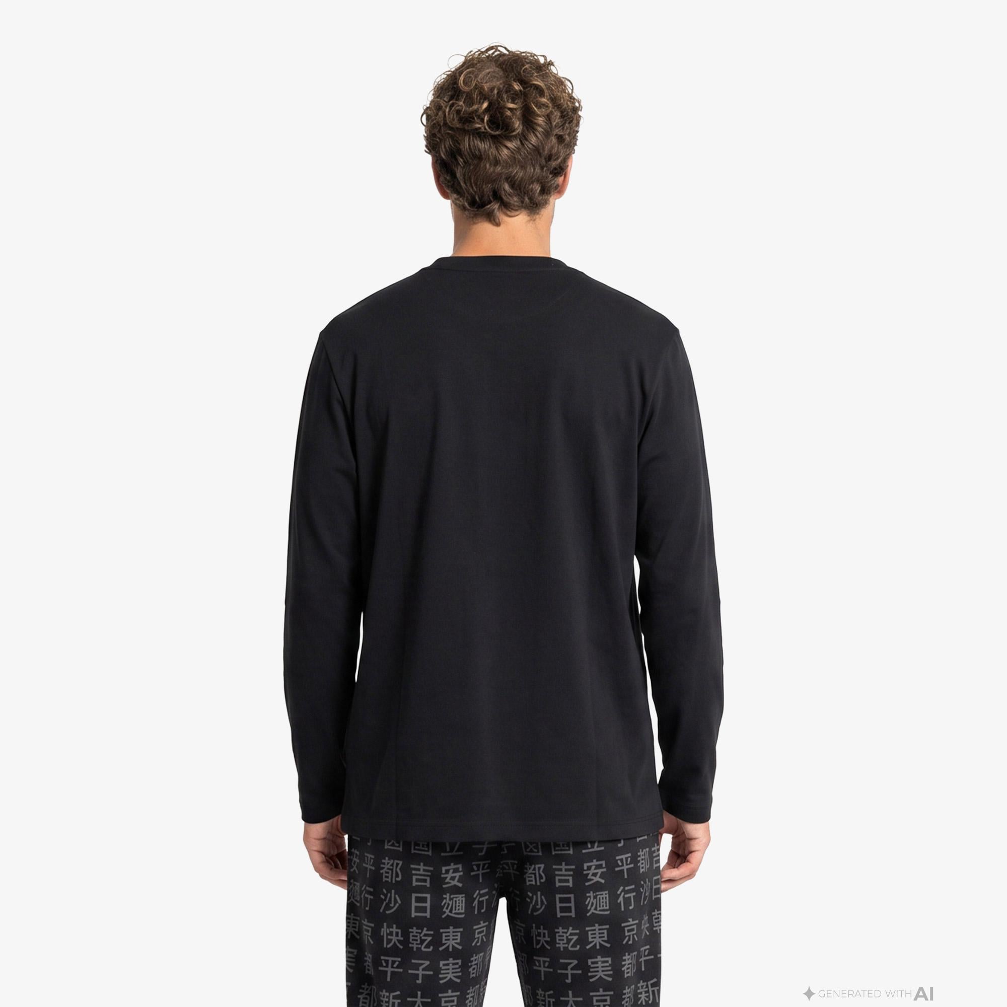 UNITED4 Regular Fit Erkek Siyah T-Shirt
