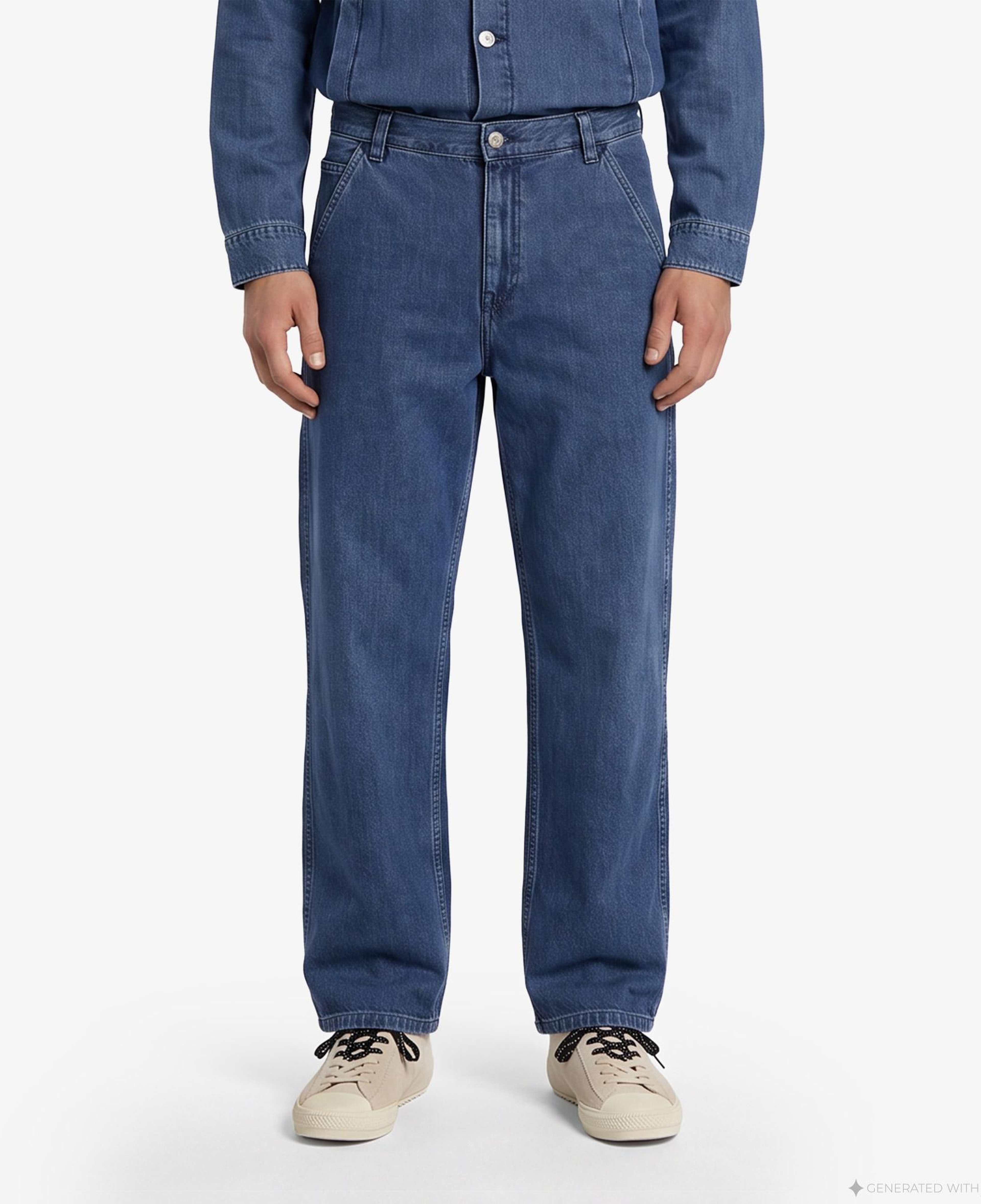 UNITED4 Classic Fit Erkek Mavi Pantolon