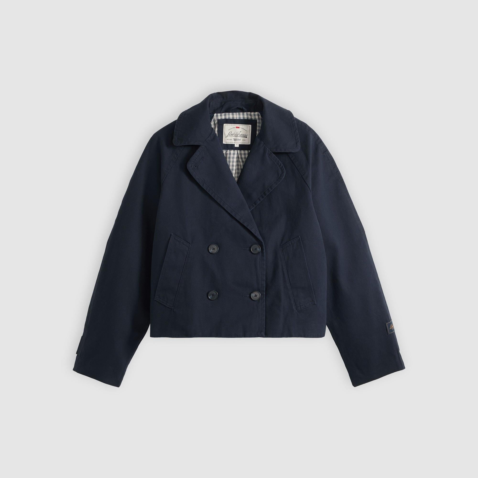 Bree Cropped Swing Trench Ceket Mont