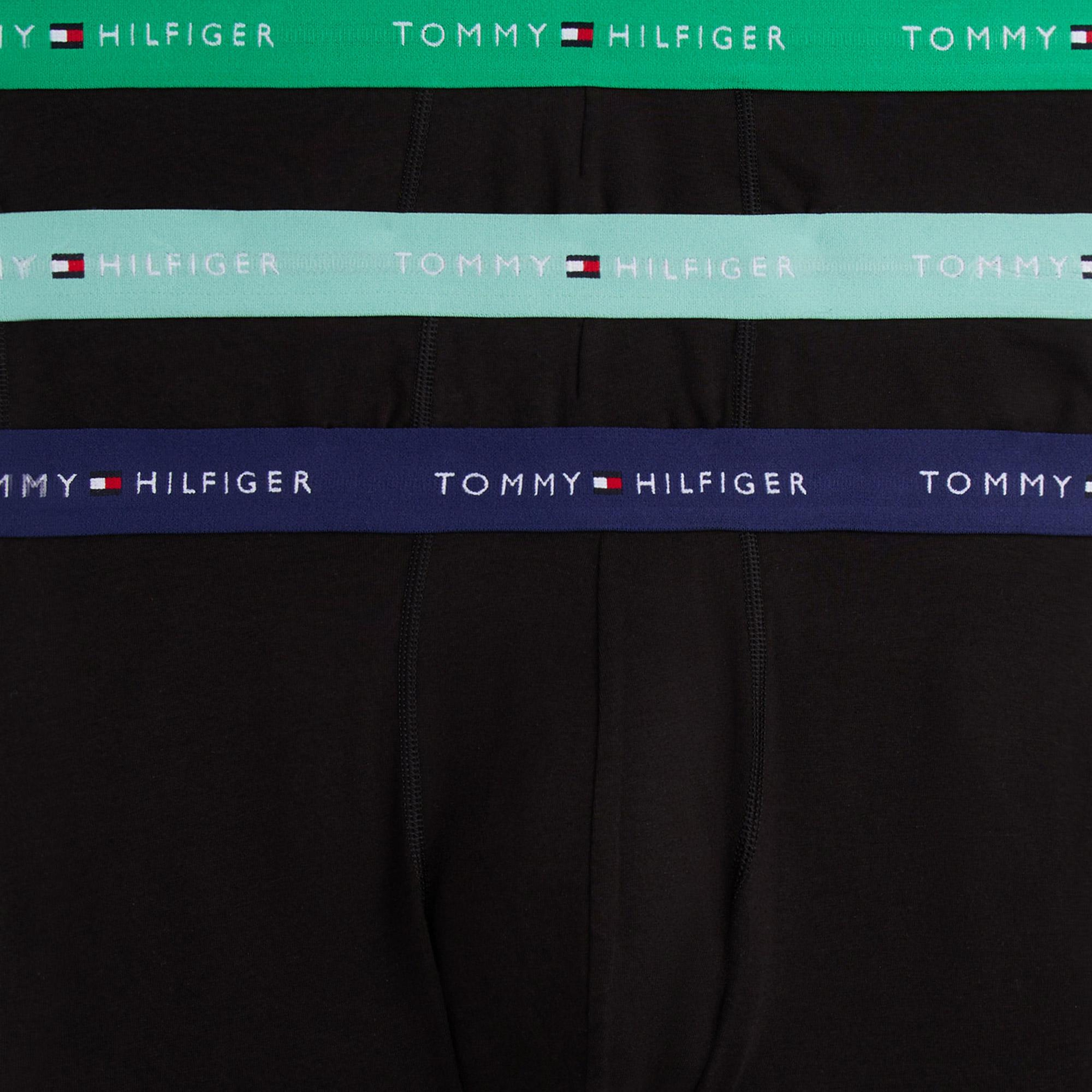 Tommy Hilfiger Erkek Siyah 3'lü Boxer
