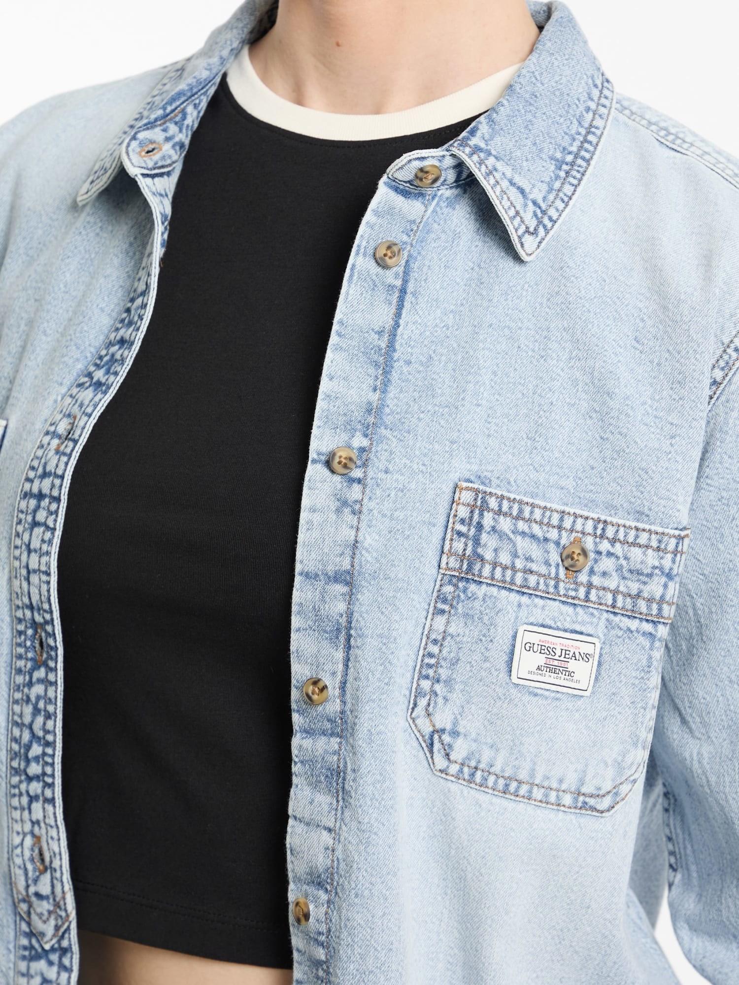 Guess Jeans Regular Kadın Denim Gömlek