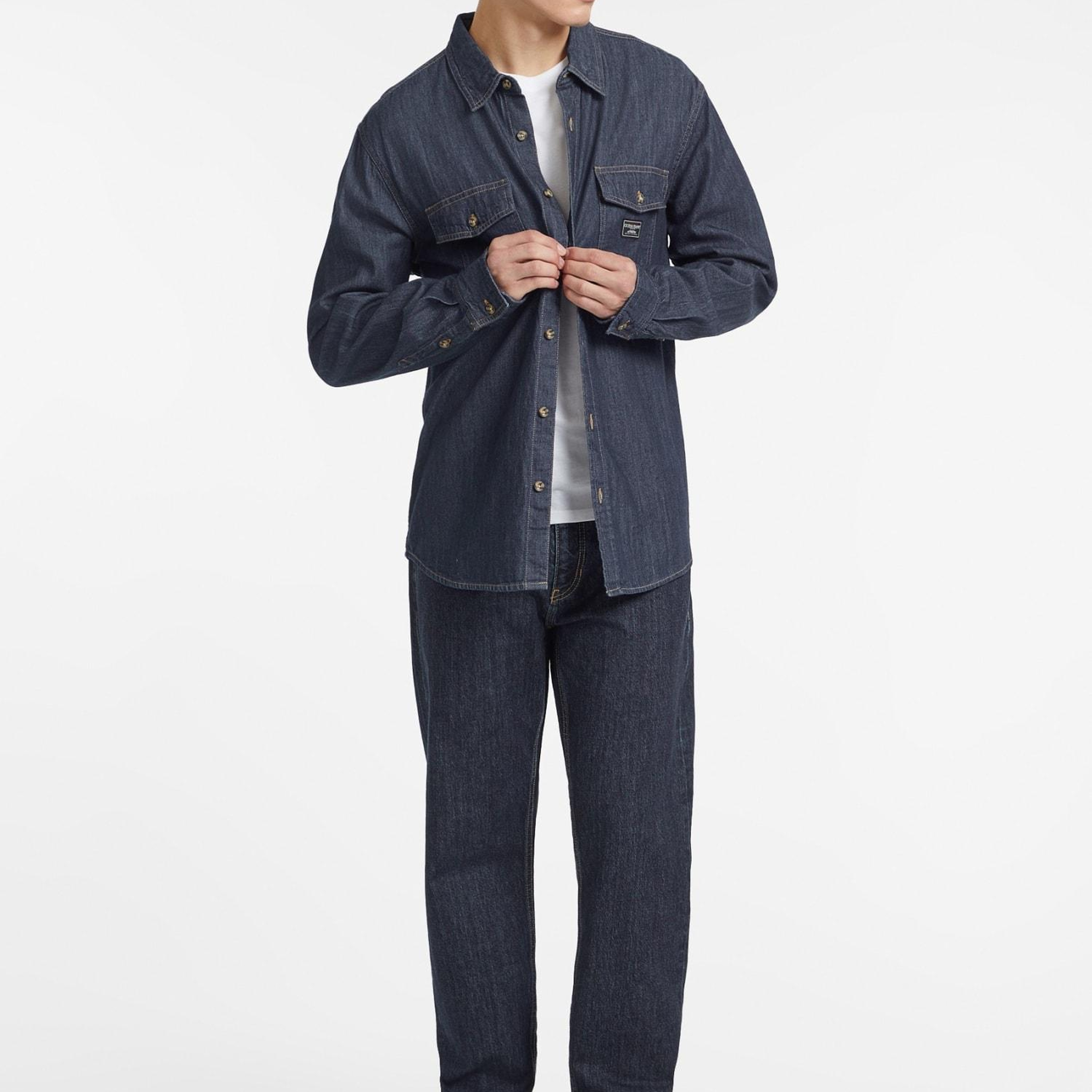 Guess Jeans Erkek Regular Fit Denim Gömlek