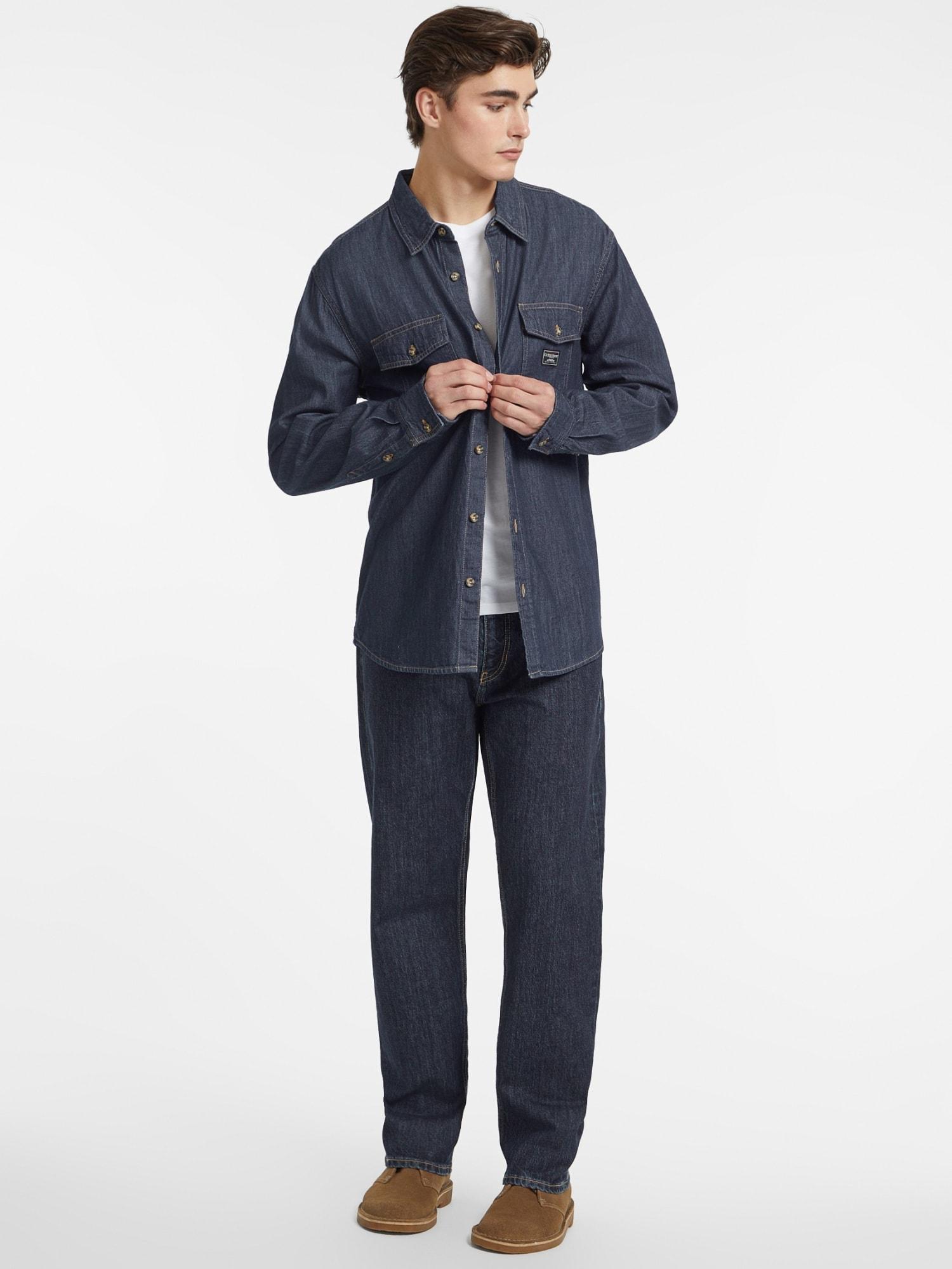 Guess Jeans Erkek Regular Fit Denim Gömlek