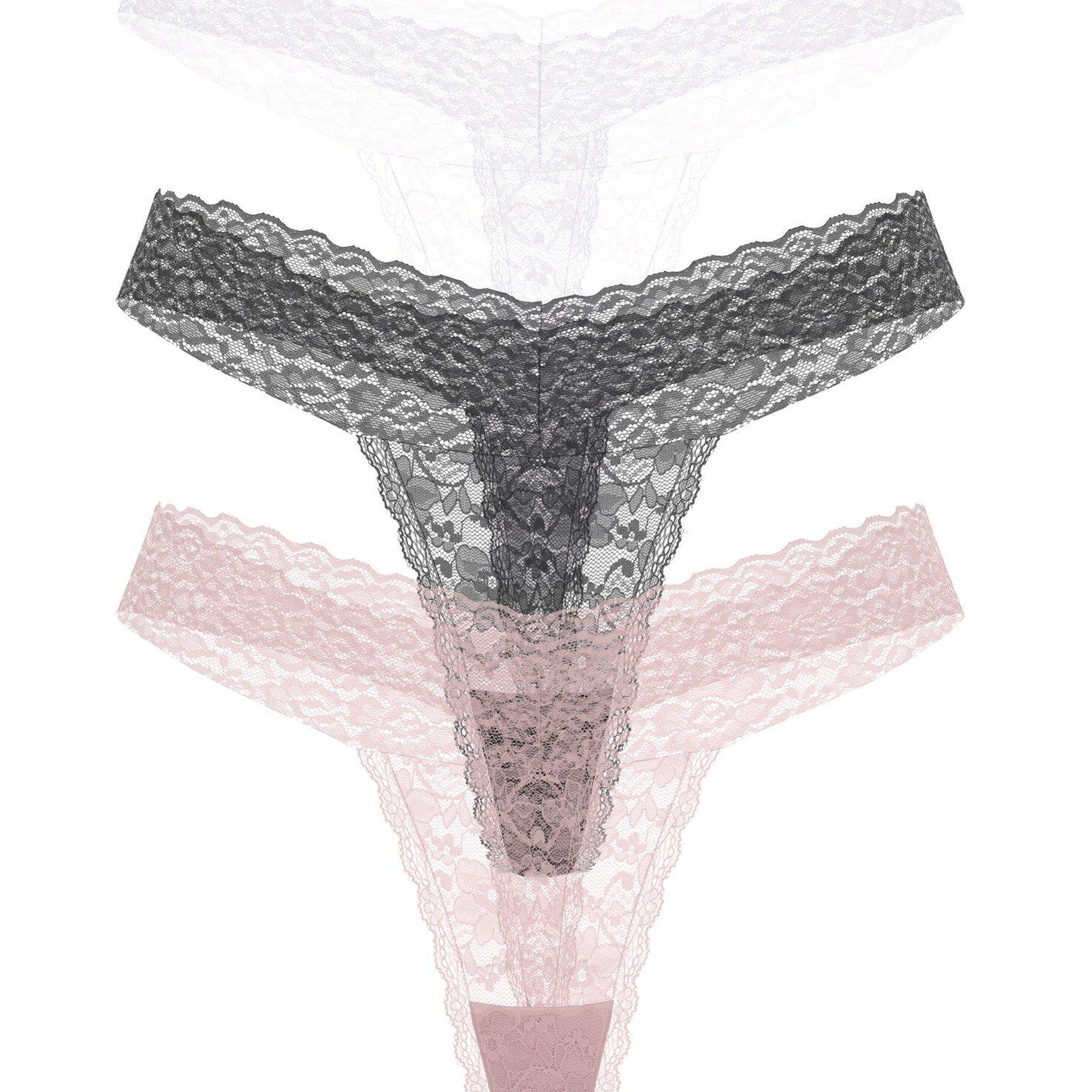 Basic Lace Kadın Brief 3'Lü Külot Paketi