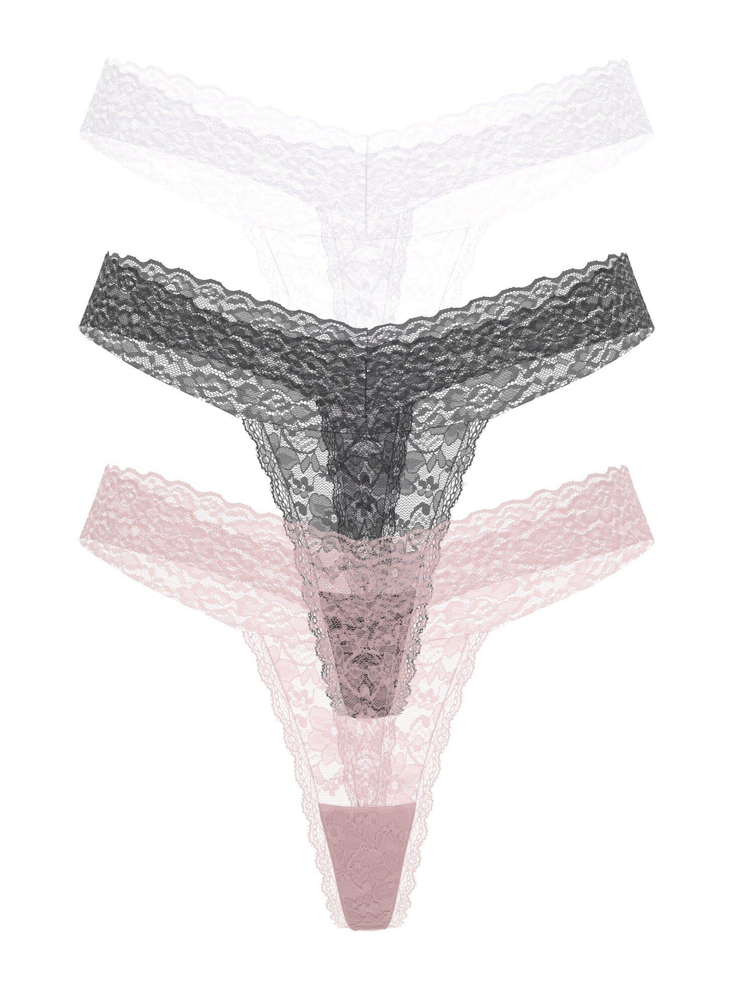 Basic Lace Kadın Brief 3'Lü Külot Paketi
