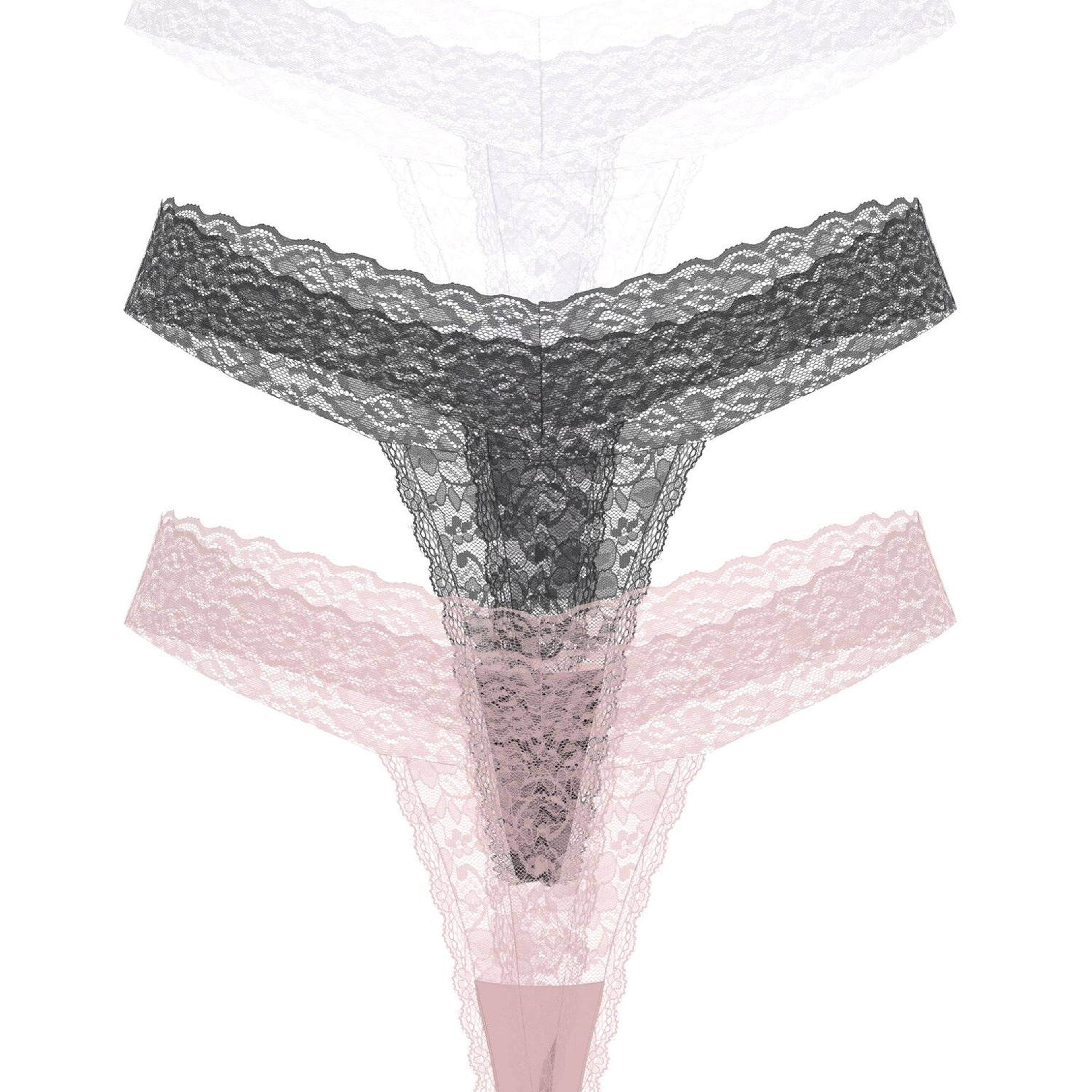 Basic Lace Kadın Brief 3'Lü Külot Paketi
