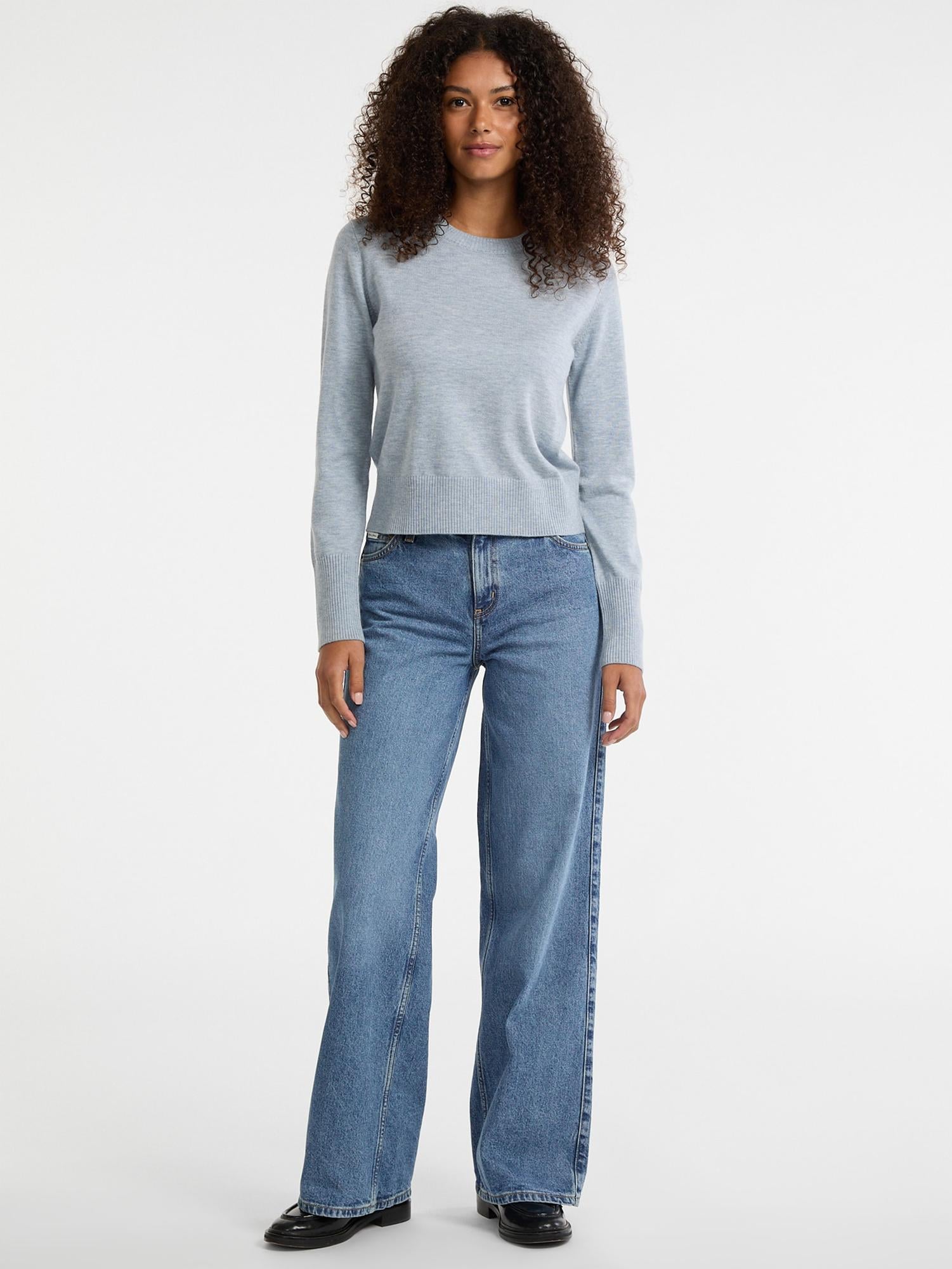 Guess Jeans Ls Cn Kadın Ipek Karışımlı Triko