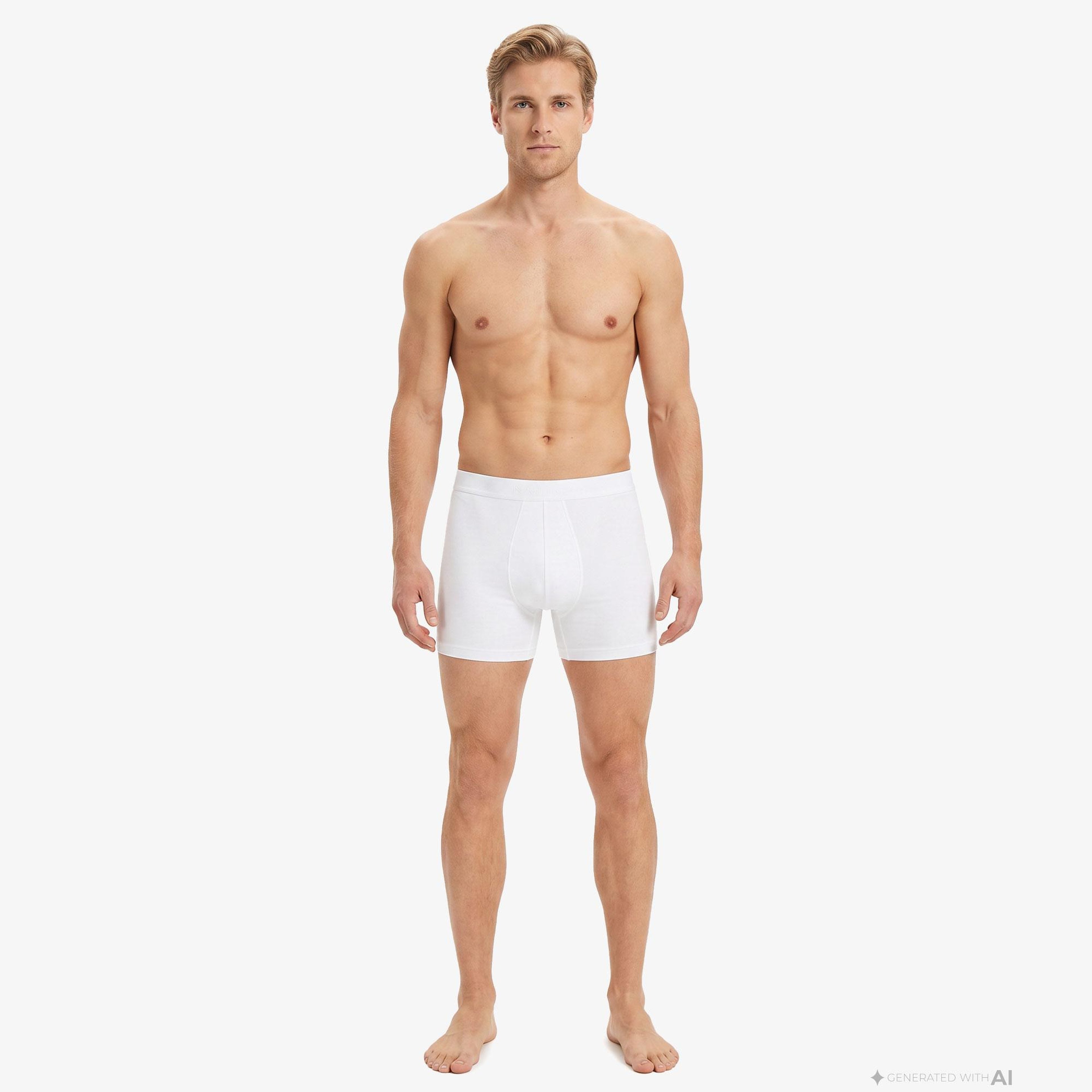 Nautica Erkek Beyaz Boxer