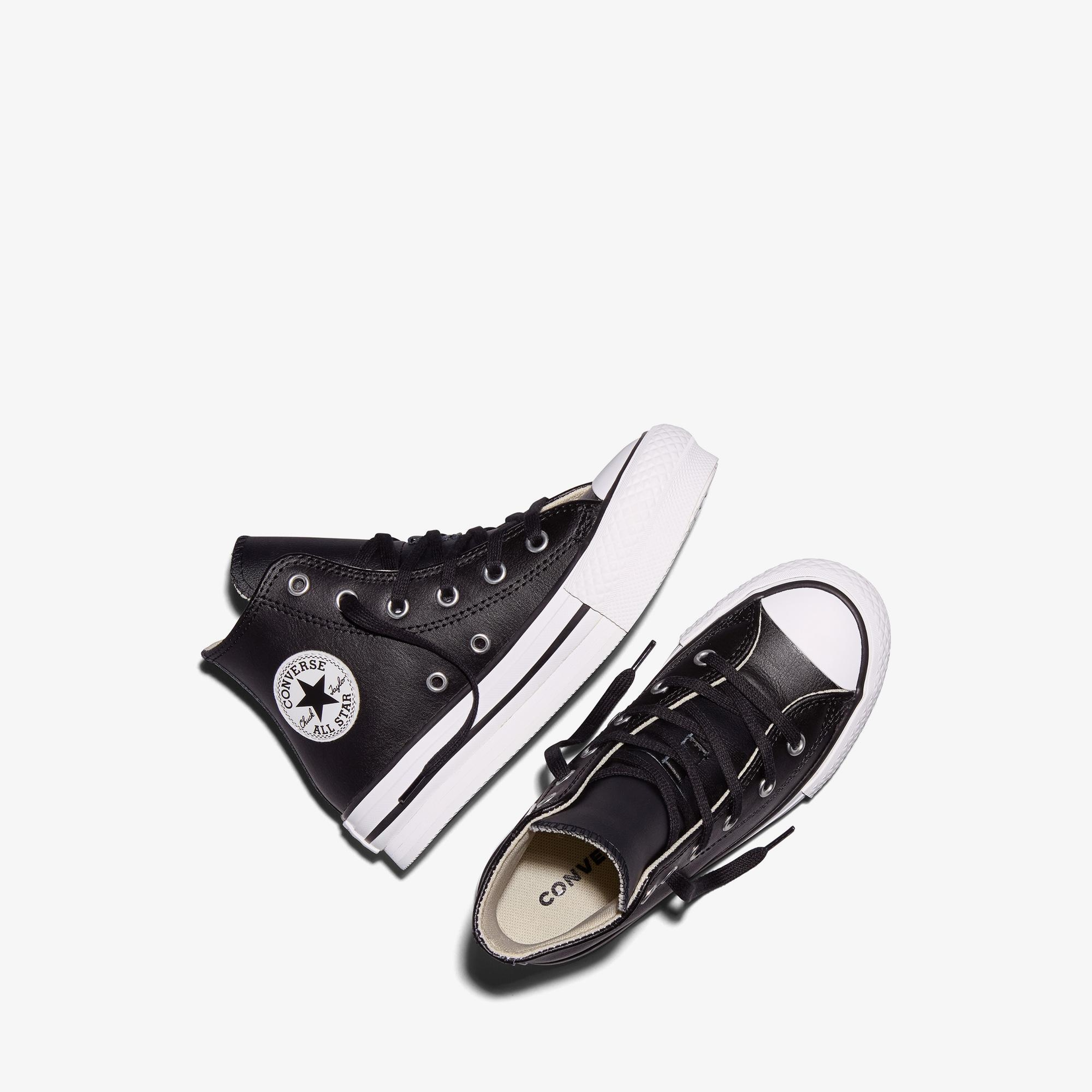Converse Chuck Taylor All Star EVA Lift Çocuk Siyah Deri Sneaker