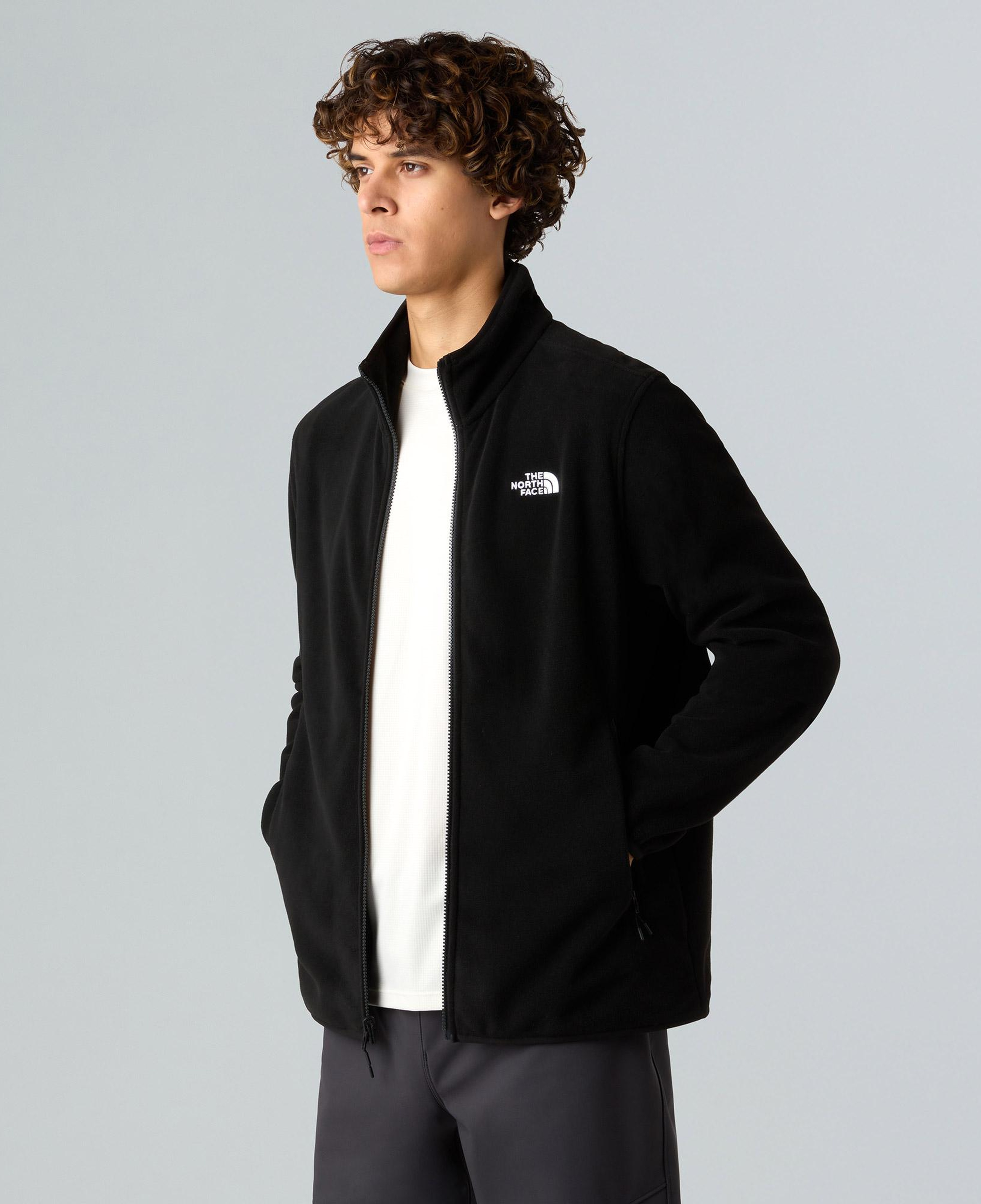 The North Face Glacier Fleece Erkek Siyah Outdoor Ceket