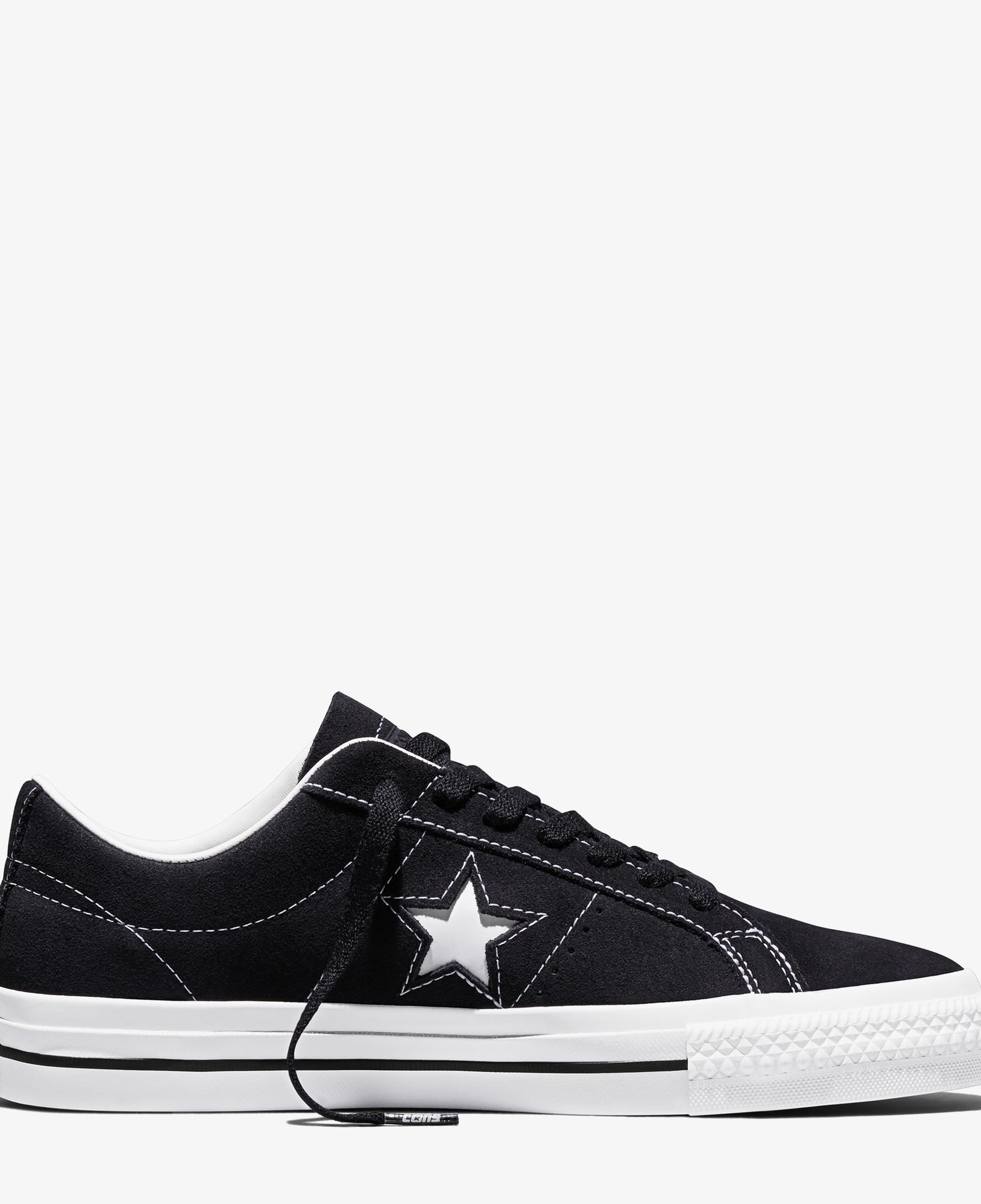 Converse Cons One Star Pro Unisex Siyah Süet Sneaker